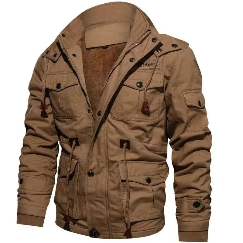 Stylish Men's Casual Cotton Jacket - Lightweight Comfortable Outdoor Spring Fall Jacket for Hiking, Travel & Daily Wear