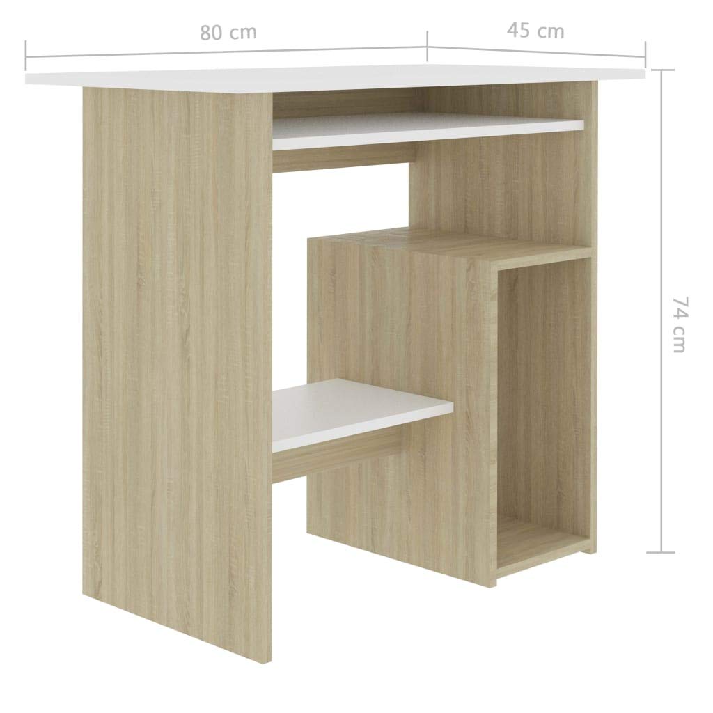 Modern Computer Desk with Storage - 31.5