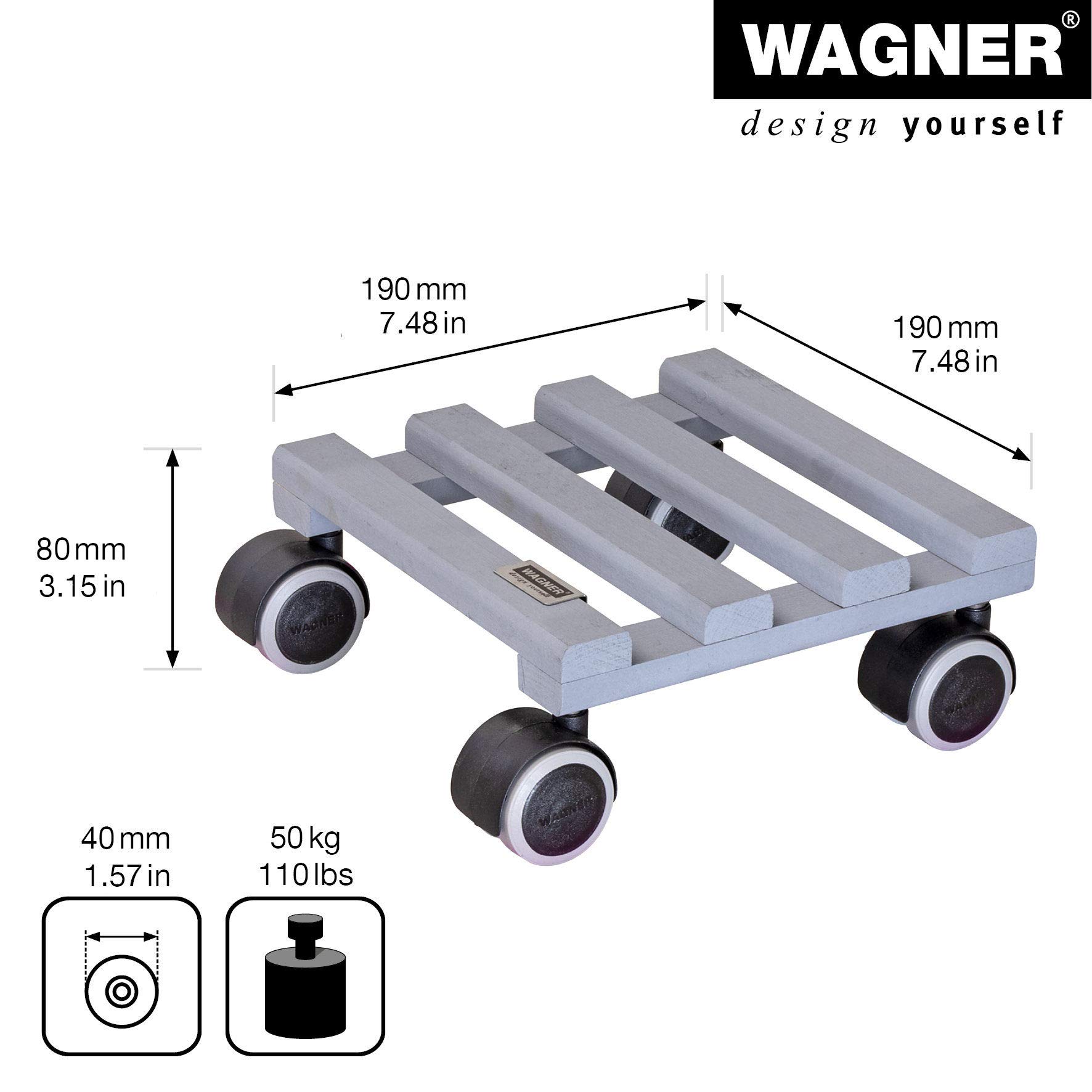 Multi-Roller Creo Gardening Wagon - Heavy Duty Utility Cart with 4 Wheels for Yard Work, Landscaping, and Outdoor Projects | Perfect for Transporting Soil, Plants, and Gardening Tools