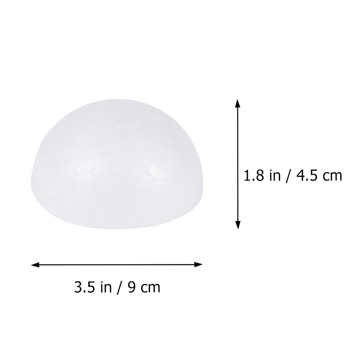 15 Pcs 9CM White Half Foam Flower Arrangement Accessories for Kids DIY Crafts - Christmas Ornament Painting, Easter Egg Decorating & Party Decor Supplies - Perfect for Classroom Projects, Holiday Gifts & Home Decorations