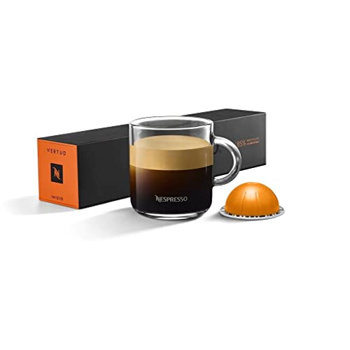 Nespresso VertuoLine Coffee Pods - 50 Capsules, Light/Medium/Dark Roast Espresso Sleeves, Variety Pack (Inizio, Giornio, Floral & Cereal) - Compatible with VertuoLine Machines - Perfect for Home, Office & Gifting