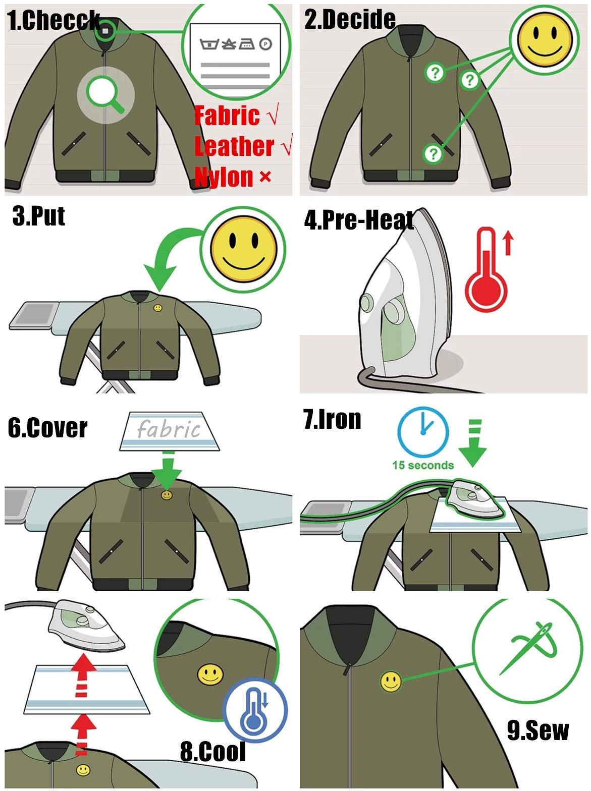 12 Pieces Lucky Shamrock Iron-On Patches - 4 Leaf Clover Embroidered Appliques for Clothing, Hats, Jackets & Backpacks - St. Patrick's Day Decorations & DIY Craft Supplies (3 Clover Design) - Perfect for Costumes, Gifts & Festival Accessories