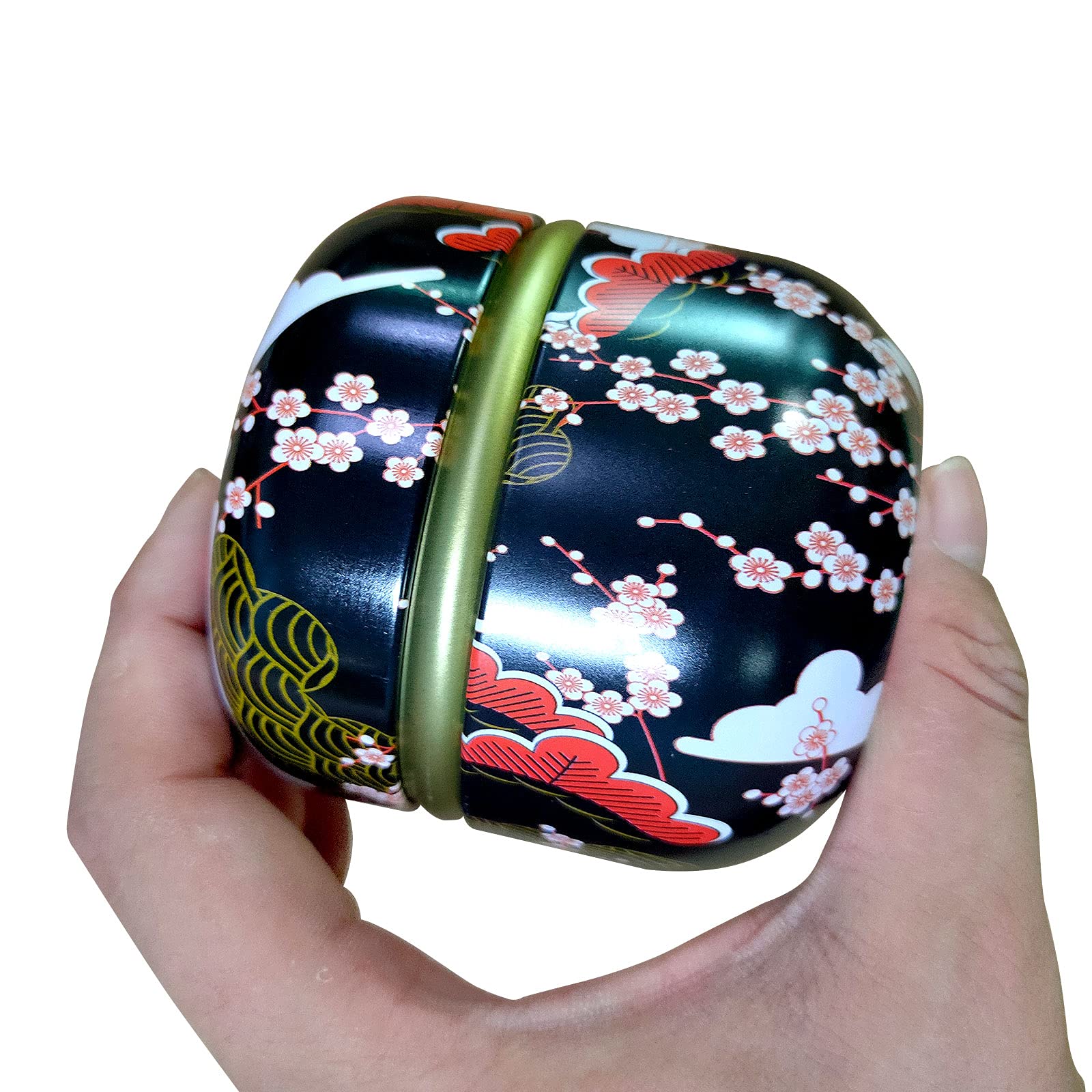 Topwon Premium Body Powder Case with Soft Powder Puff - Travel-Friendly Dusting Powder Container for Baby & Mom Care - Perfect for Diaper Bags, Nursery, and On-the-Go Use (Black)
