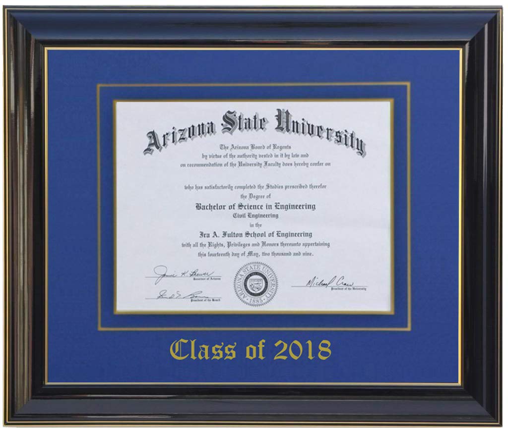 3Art Customizable 12x16 Diploma Frame in Black and Red - Perfect for Graduation, Awards, and Office Decor