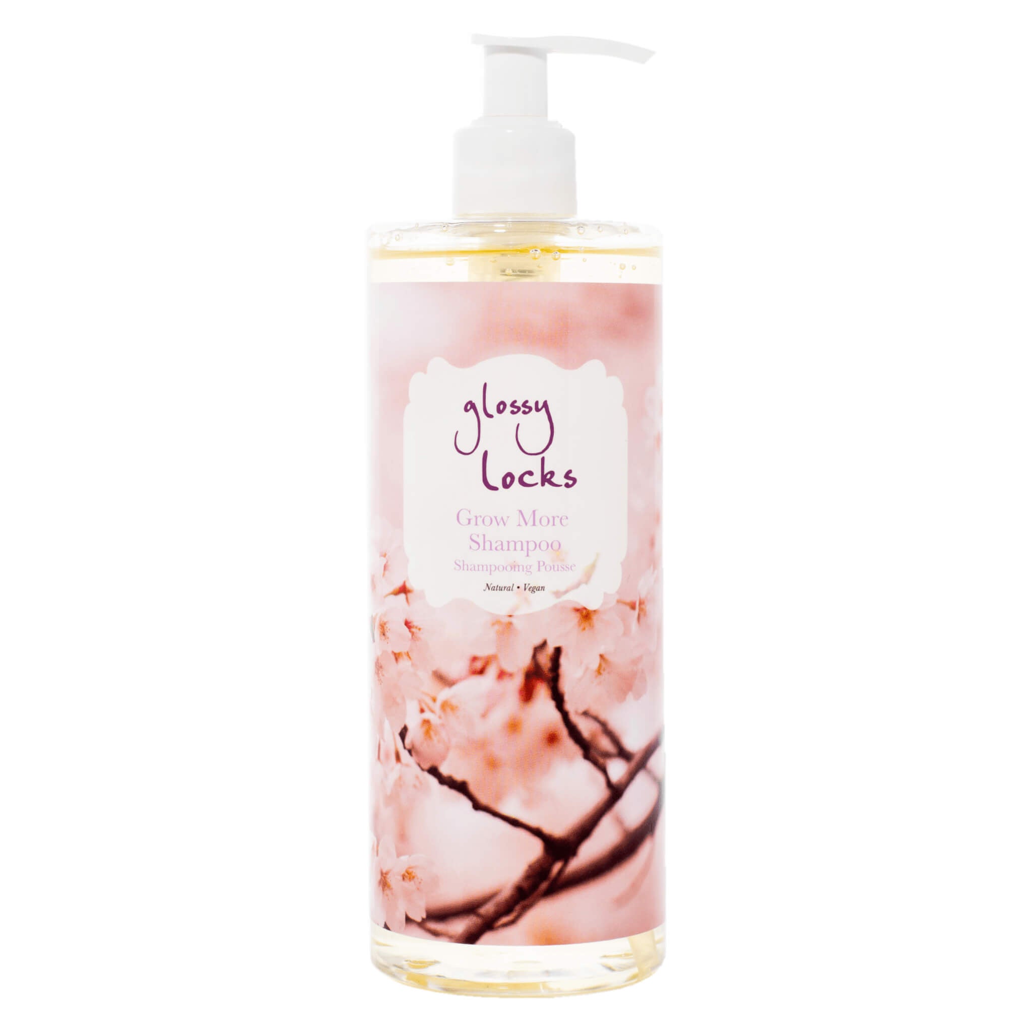 Glossy Locks Grow More Shampoo for Hair Growth & Shine - Volumizing & Strengthening Formula for Thicker, Healthier Hair - Perfect for Daily Use & Damaged Hair Repair