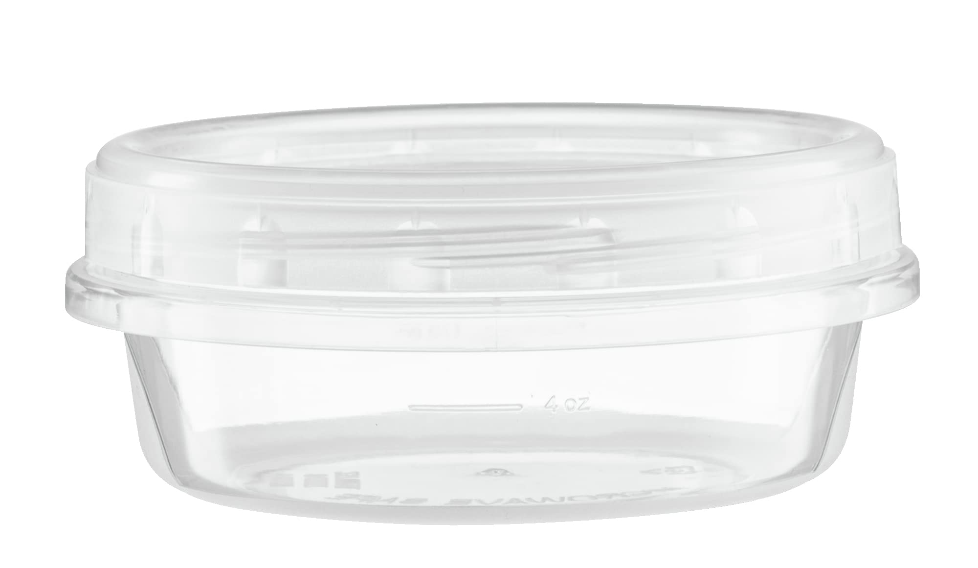 8oz (10 Pack) Clear Plastic Twist Cap Containers with Screw-On Lids - Airtight Food Storage Containers for Freezer, Pantry & Meal Prep | BPA-Free Kitchen Organization Solution