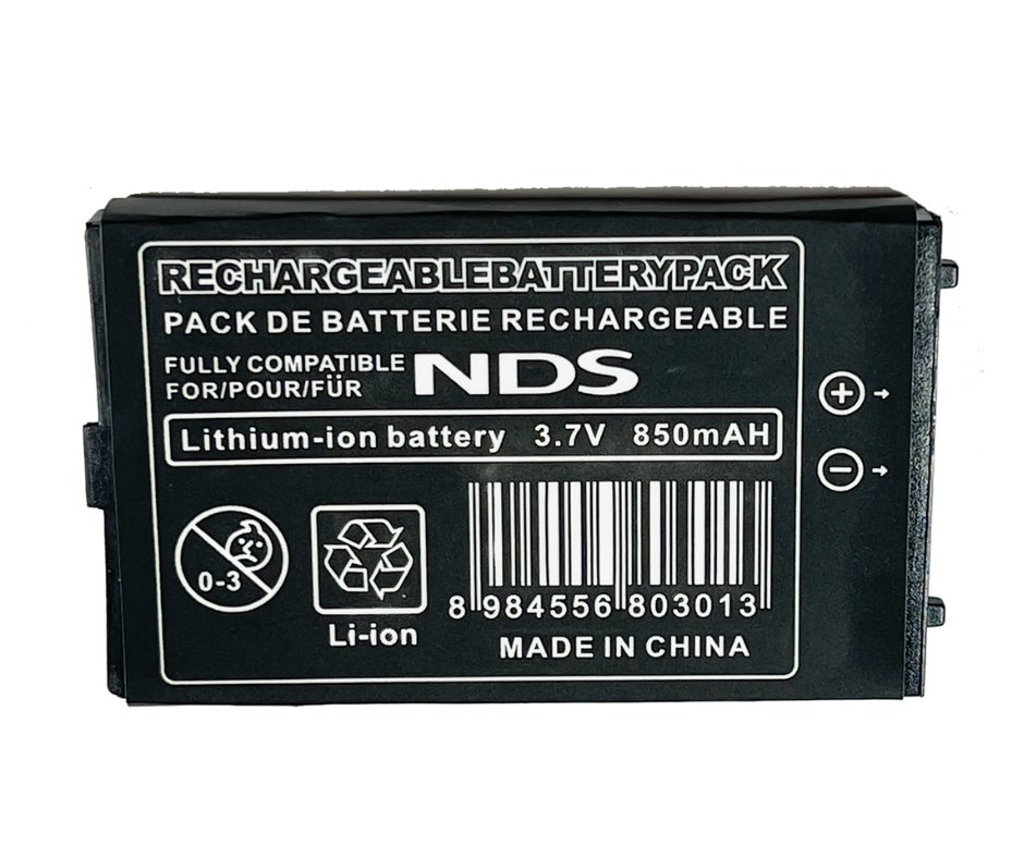 Original Nintendo DS NTR-003 NTR-001 Replacement Battery - High Capacity 2000mAh for Nintendo DS Lite/DSi/3DS - Perfect for Gaming On-The-Go & Long Play Sessions