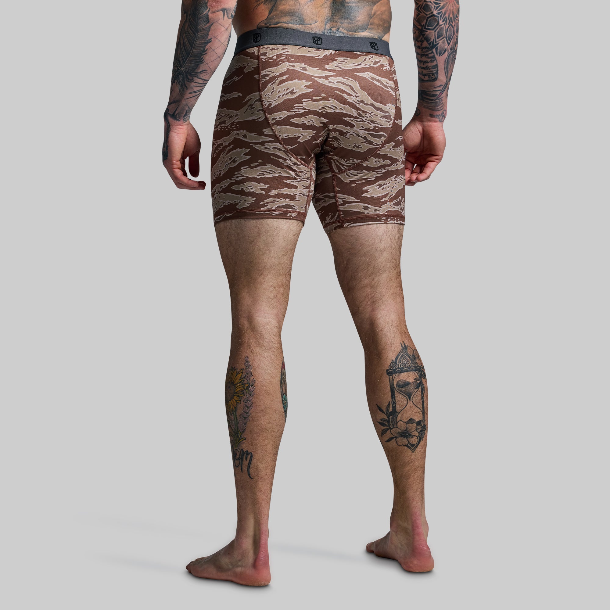 Ball Paradise Boxer Briefs for Men - Soft Cotton Underwear with Comfortable Elastic Waistband (Sand Tiger) - Perfect for Workout, Sports & Everyday Wear