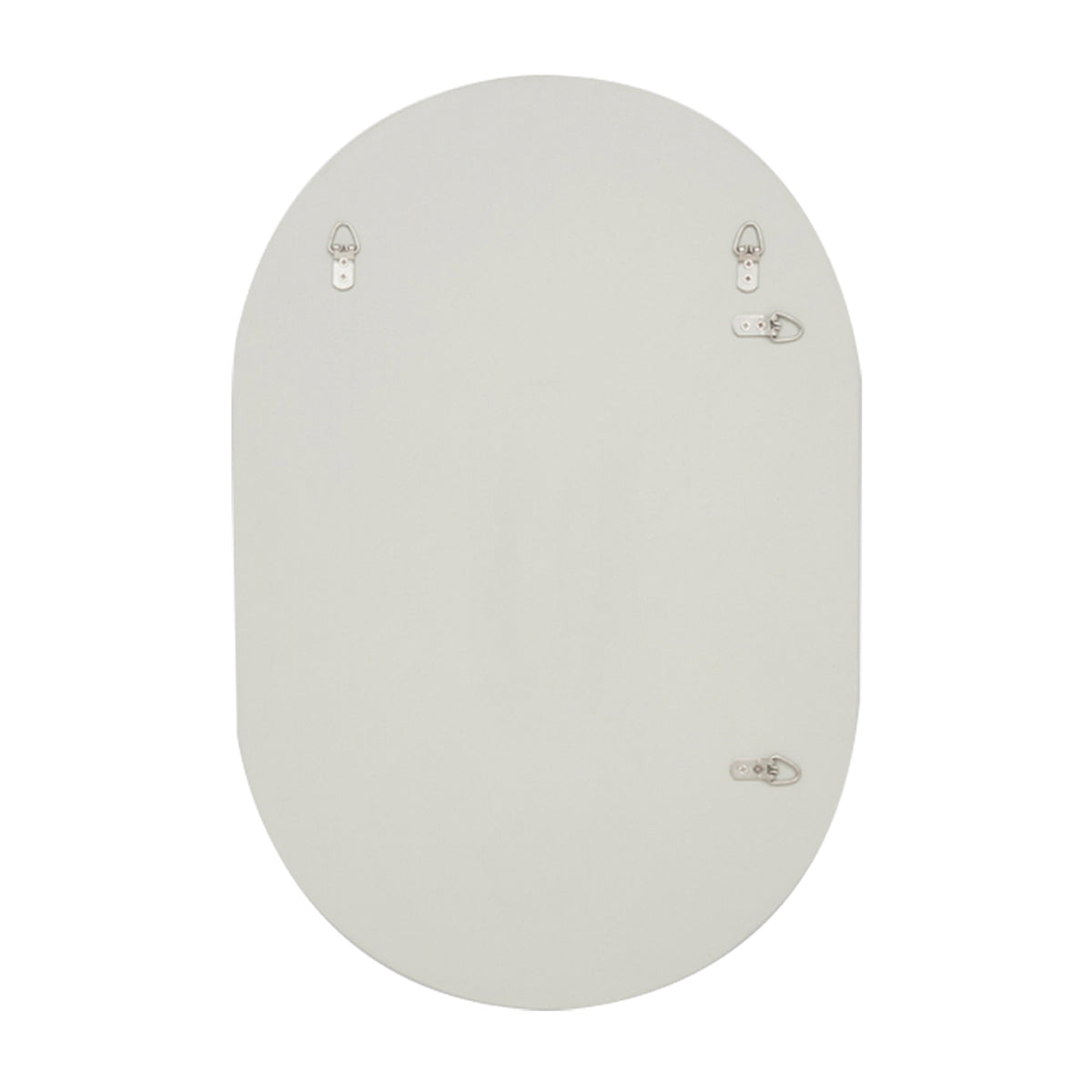 Bjorn Oval Mirror in Dove - Elegant Wall Decor for Living Room, Bedroom & Entryway | Modern Home Accent Mirror