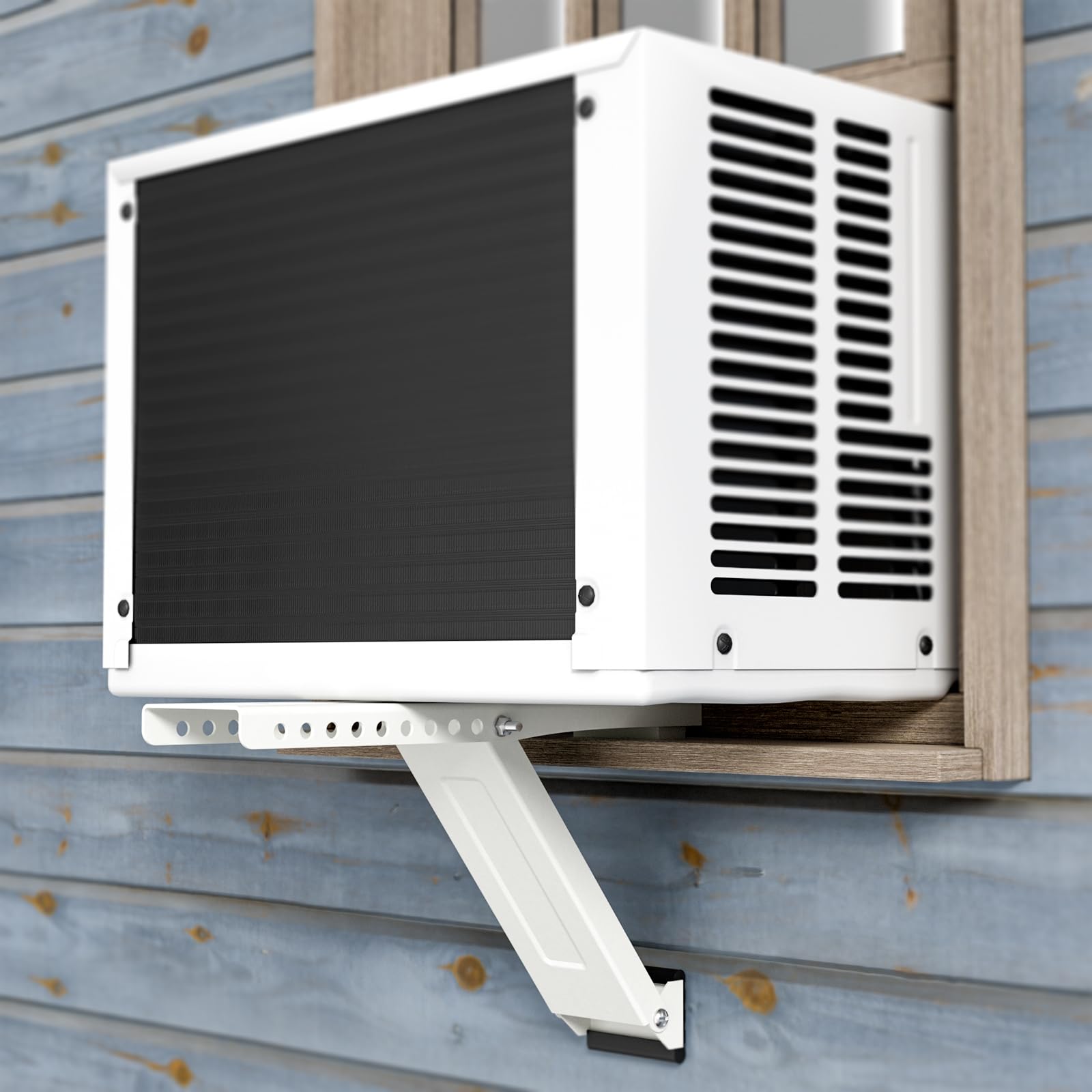 HOXHA Universal Window Air Conditioner Bracket - Heavy Duty AC Mount Support for Hung Windows (Holds Up to 85 lbs) - Perfect for Apartments, Bedrooms & Office Spaces