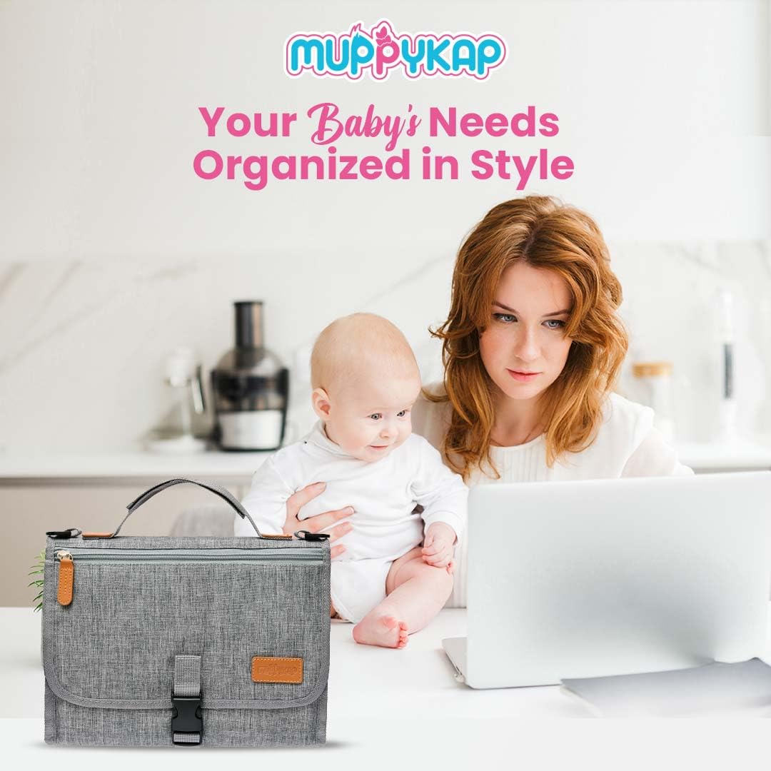 Portable Baby Changing Pad with Shoulder Strap - Detachable Travel Changing Mat for Newborns - 27