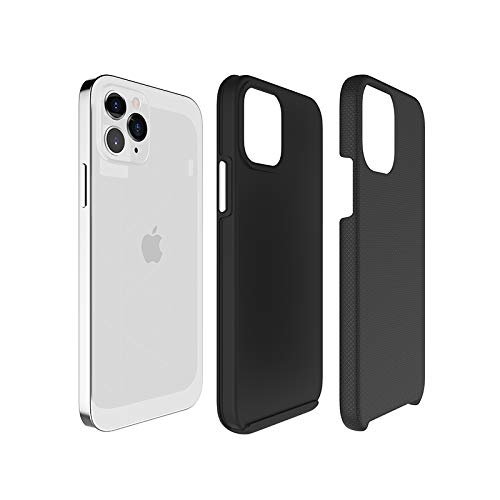 Slim Protective Case for Apple iPhone 12 & iPhone 12 Pro (6.1 Inch) - Dual Layer Shockproof Cover with Military-Grade Protection - Matte Black | Perfect for Outdoor Activities, Work & Everyday Use