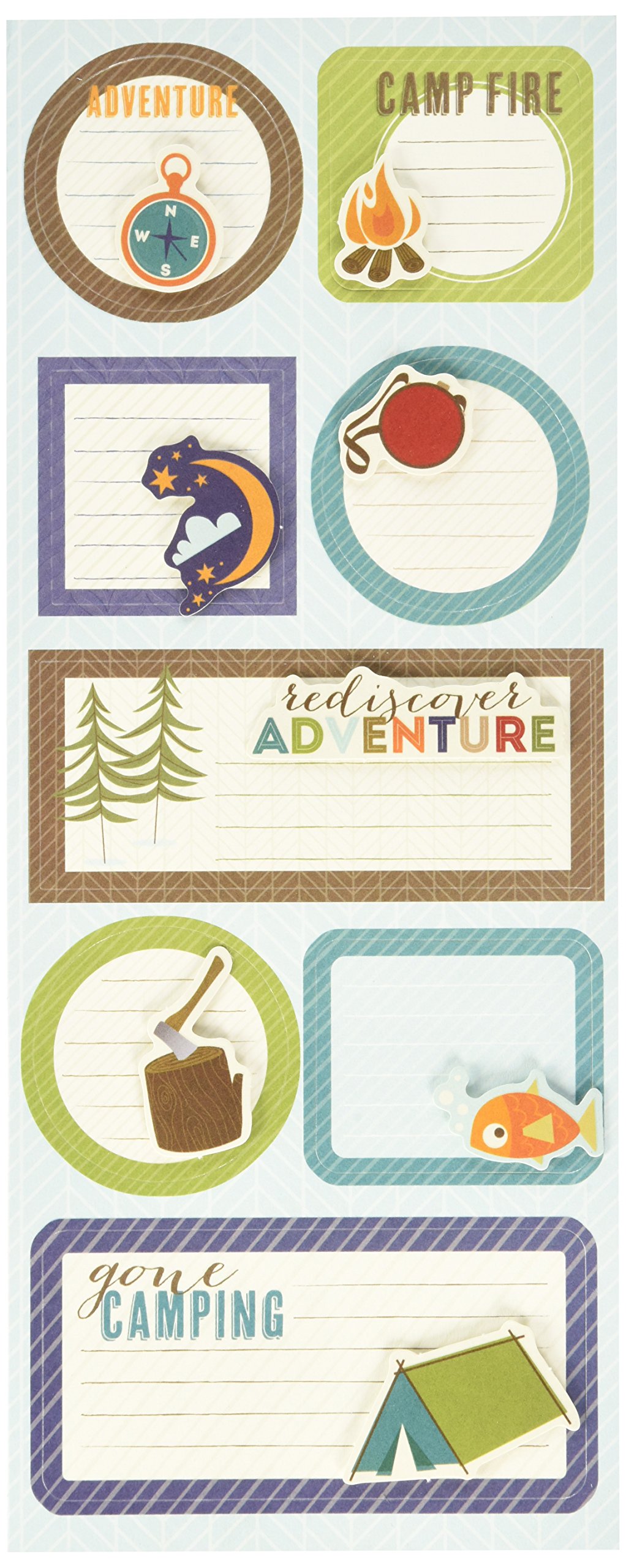 Imaginisce Outdoor Adventure Sticker Stackers 4.75