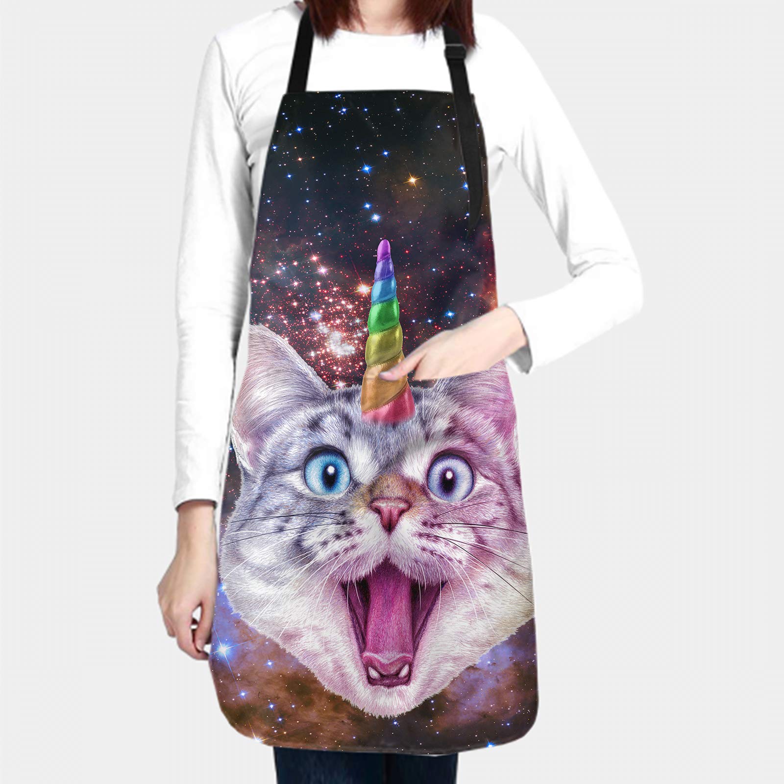 Funny Apron with Pocket - Kitchen Baking, Garden BBQ, Cooking & Painting Apron - Perfect for Chefs, Artists & Outdoor Grilling