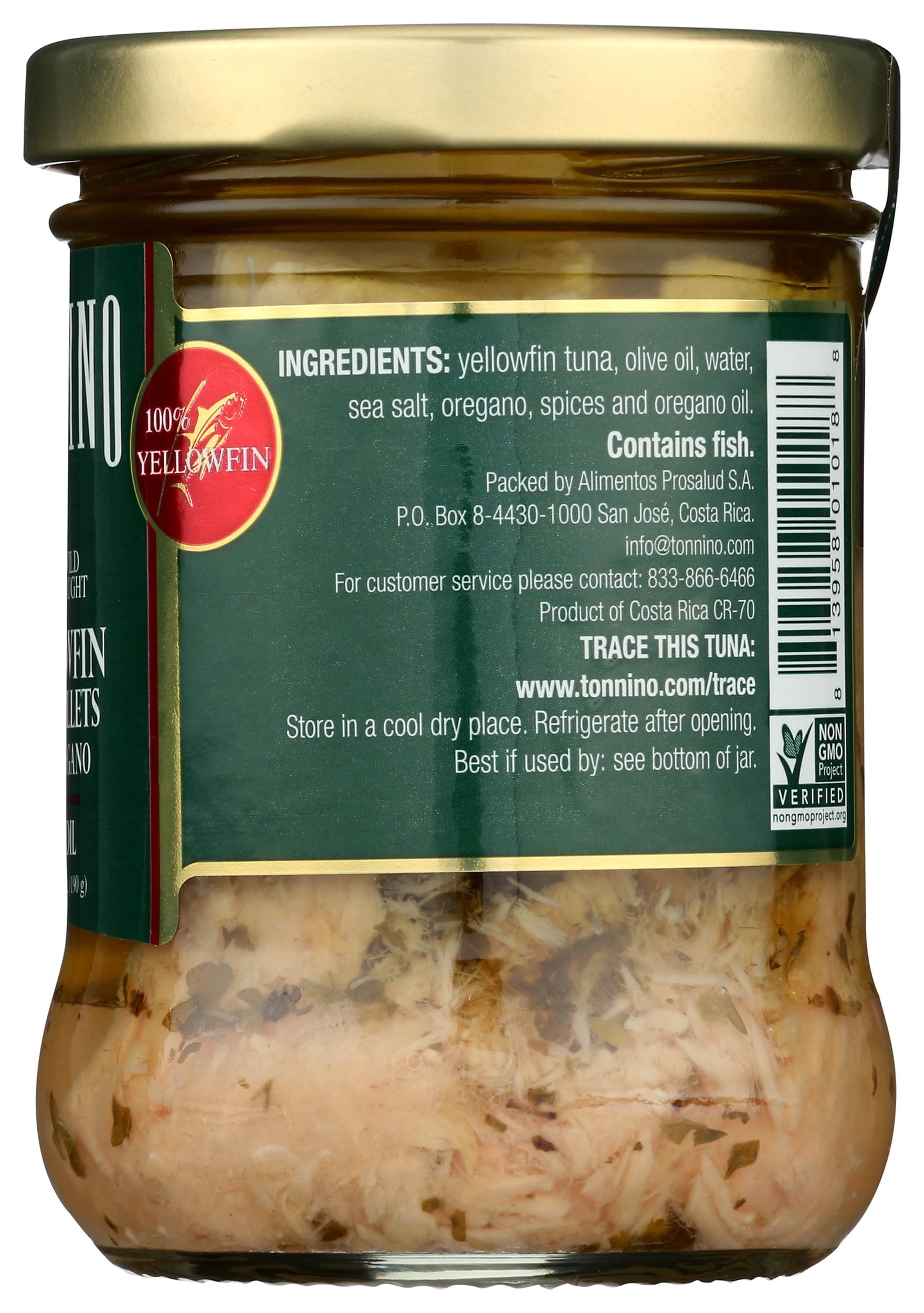 Premium Tonnino Yellowfin Tuna Fillets in Oregano - Wild Caught, High Protein, Keto & Paleo Friendly - Perfect for Salads, Sandwiches, and Healthy Meal Prep