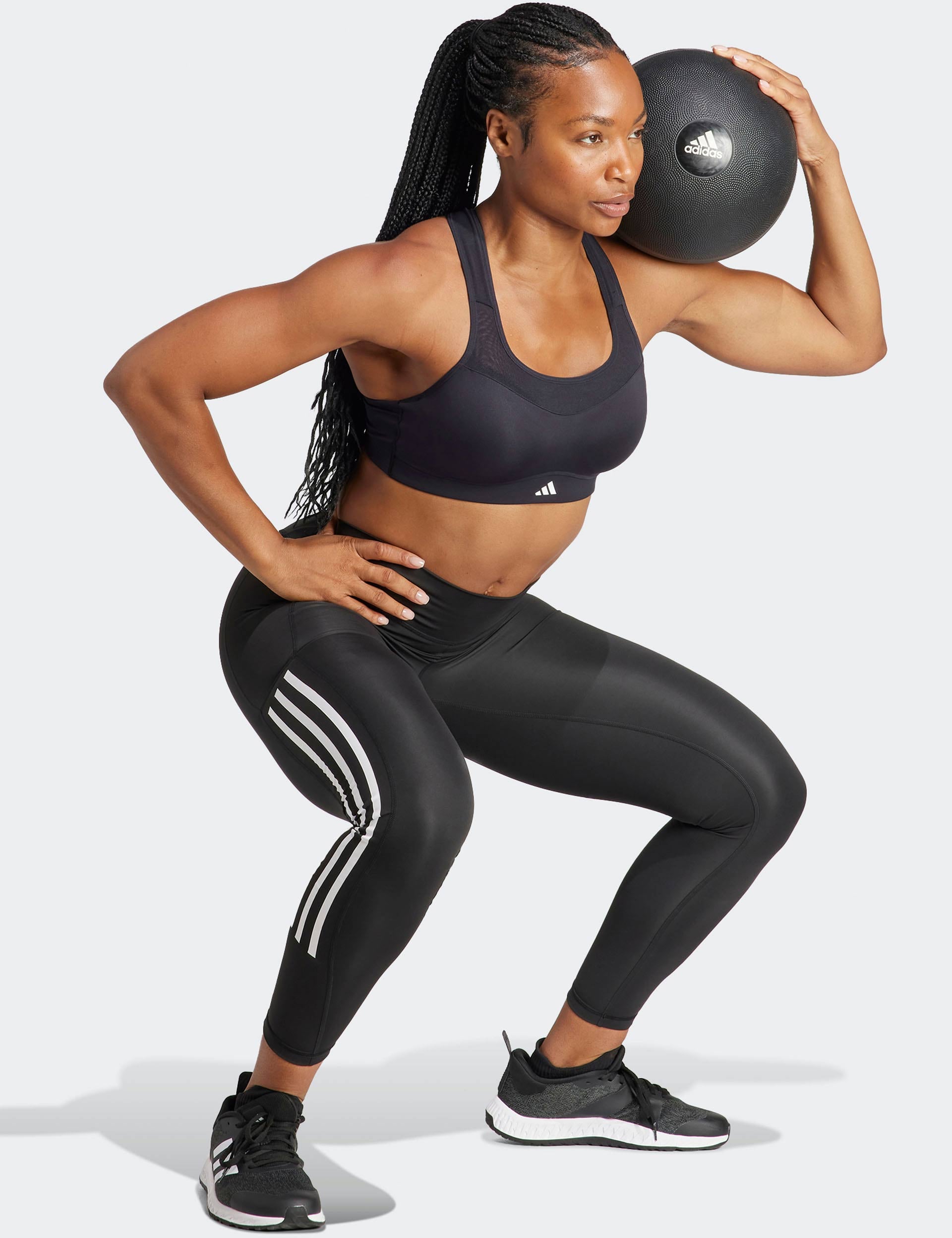 TLRD Impact Training High Support Sports Bra for Women - Black | High-Intensity Workout, Running, Gym & Yoga | Breathable & Comfortable Activewear