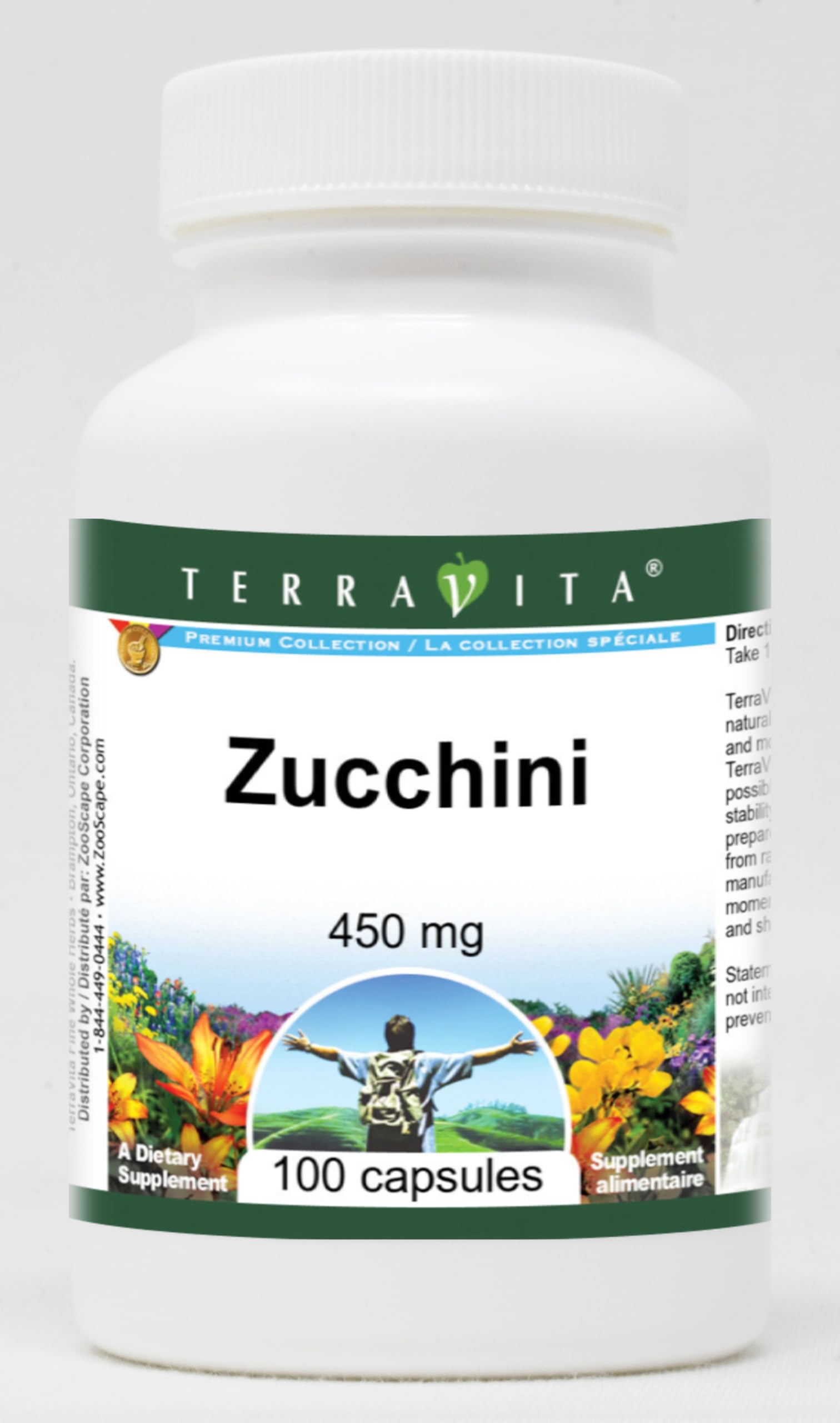 Premium Zucchini Extract 450mg (100 Capsules) - 3 Pack Bundle for Immune Support & Digestive Health - Perfect for Daily Wellness Routine & Dietary Supplementation