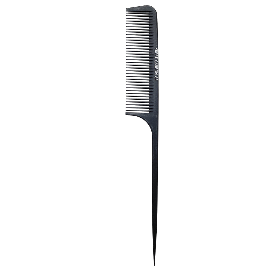 Premium Krest Carbon Fiber Heat Resistant Thermal Comb - 1 Count - Styling & Detangling for All Hair Types - Salon & Home Use