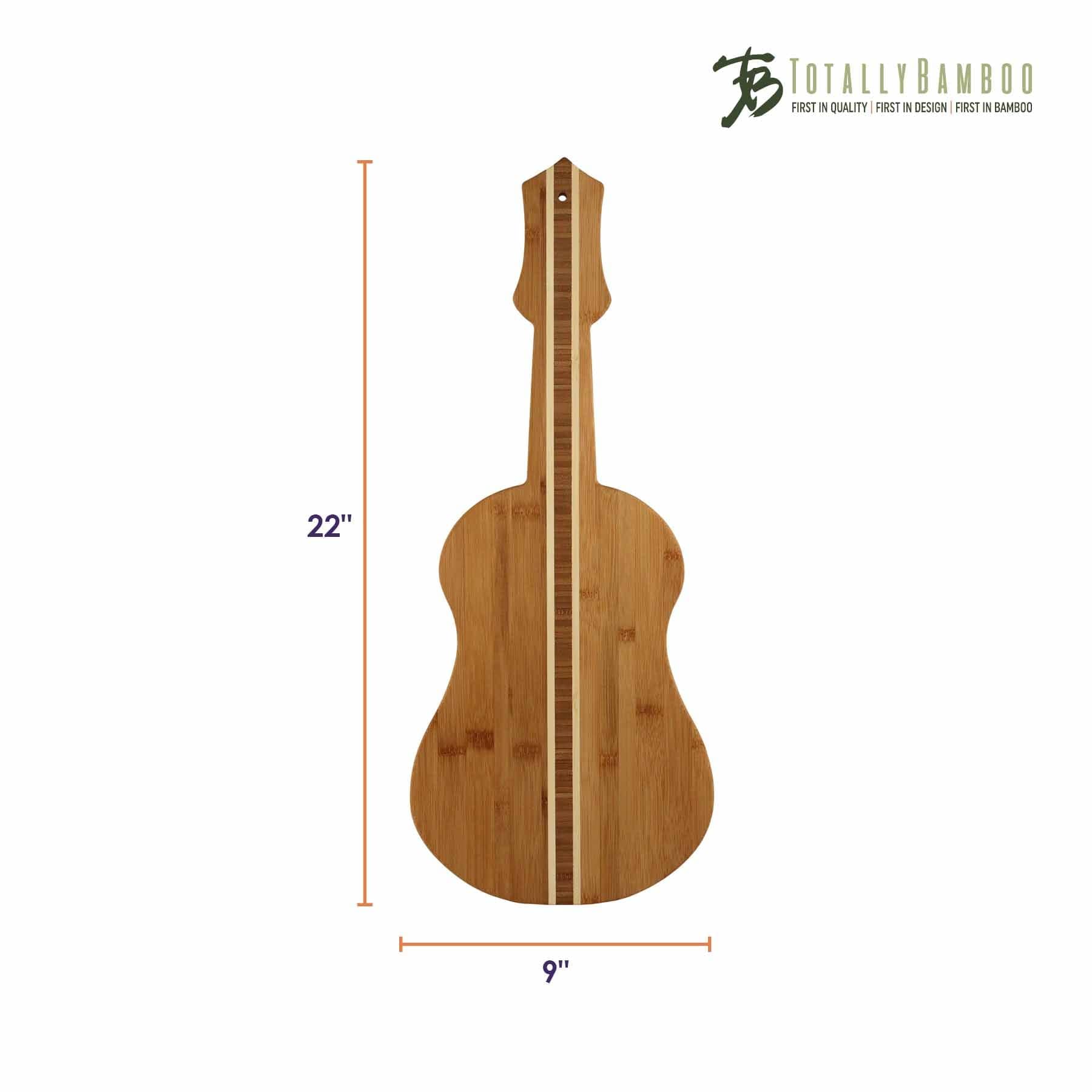 Premium Ukulele-Shaped Bamboo Cutting Board - 22