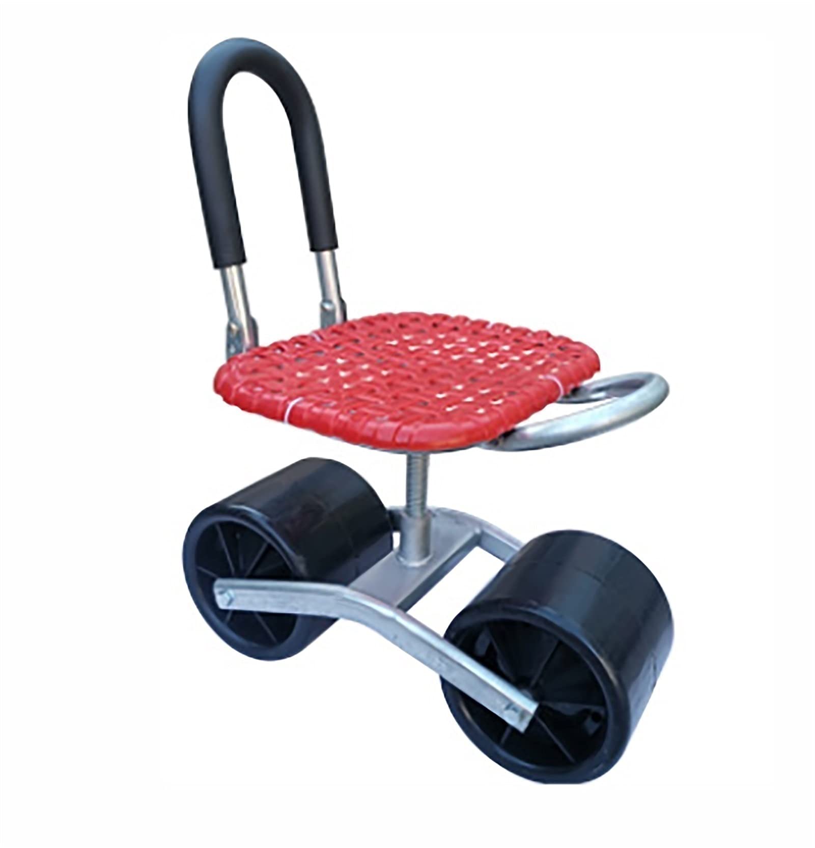 **HSY SHOP Heavy Duty Garden Rolling Work Seat with Foldable Design - Red Garden Stool & Cart for Gardening, Lawn Care, Outdoor Work - Perfect for Planting, Weeding, and Yard Maintenance**