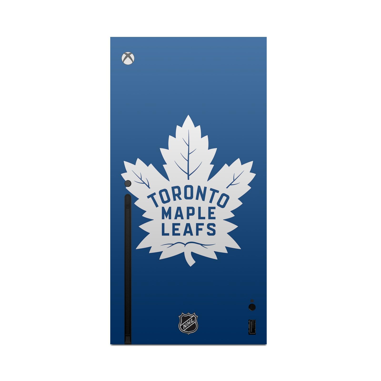 Official NHL Licensed Toronto Maple Leafs Vinyl Skin Sticker Bundle for Xbox Series X Console & Controller - Perfect for Gaming Enthusiasts & Sports Fans, Ideal for Customizing Your Gaming Setup at Home or Tournaments