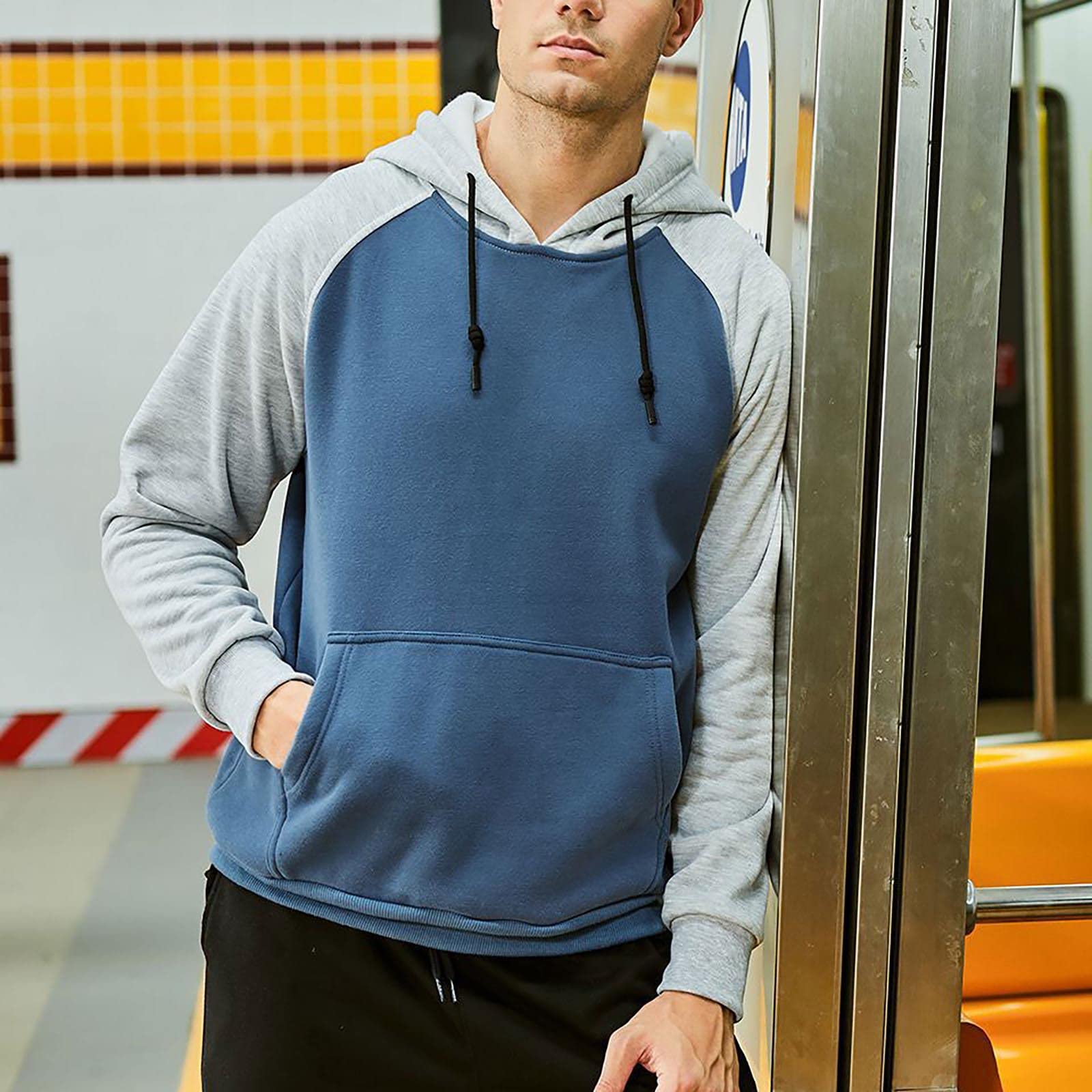 Men's Winter Warm Hoodie - Casual Long Sleeve Sweatshirt Jacket for Outdoor Activities & Streetwear Fashion | Cozy Fleece Lining for Cold Weather Hiking, Camping and Daily Wear