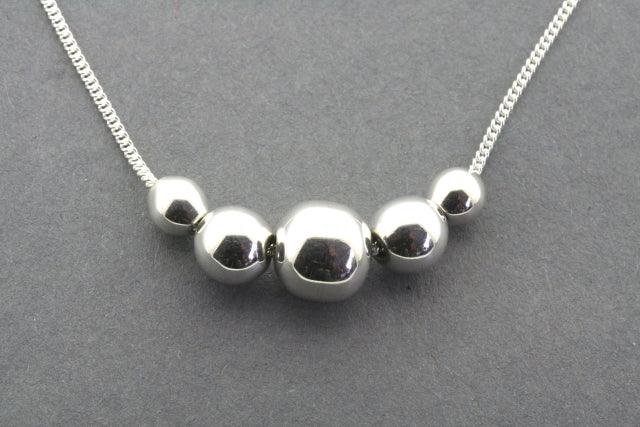 5mm Ball Bead Necklace - Sterling Silver Jewelry for Women, Elegant Layering & Everyday Wear