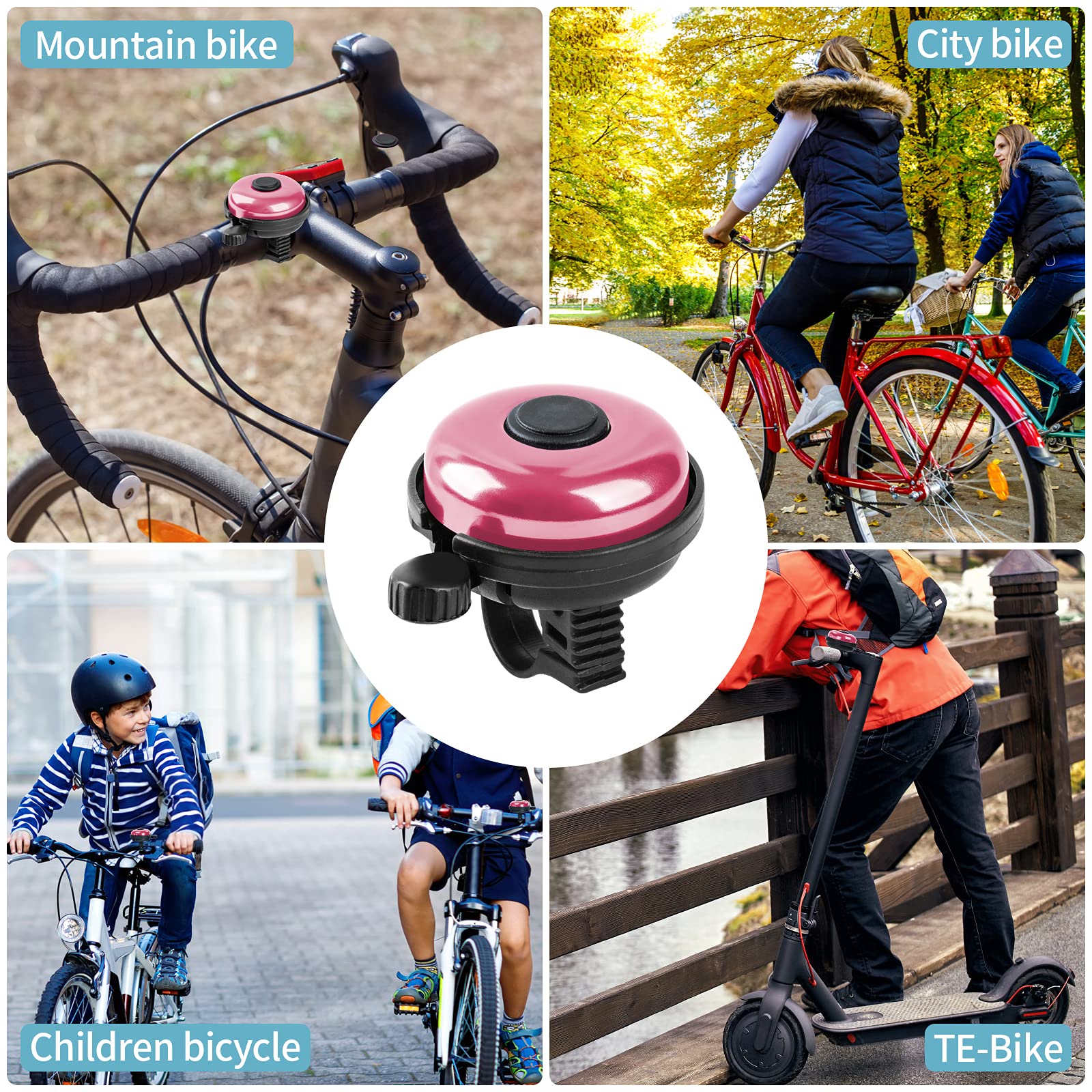 **Classic Aluminum Bicycle Bell - Loud & Clear Bike Bell for Adults & Kids - Perfect for Commuting, Cycling, and Outdoor Adventures**