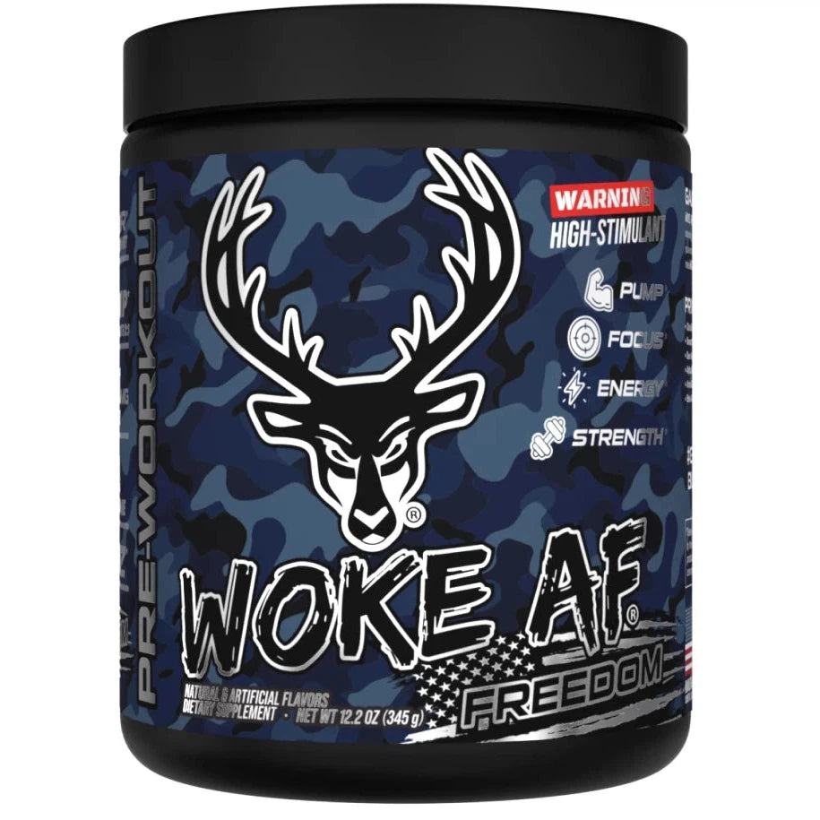 Bucked Up WOKE AF Pre-Workout Supplement - Energy & Focus Booster for Gym, Fitness & Bodybuilding | Ideal for Pre-Workout, Weight Training & Athletic Performance