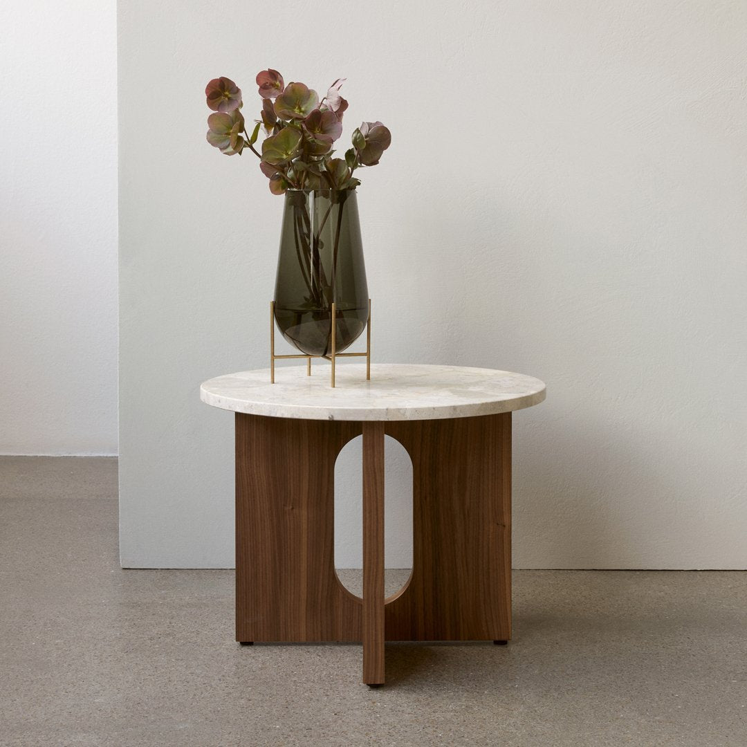 Modern Androgyne Side Table - Minimalist Nightstand, End Table for Living Room, Bedroom, or Office - Stylish Small Accent Table with Sturdy Metal Frame
