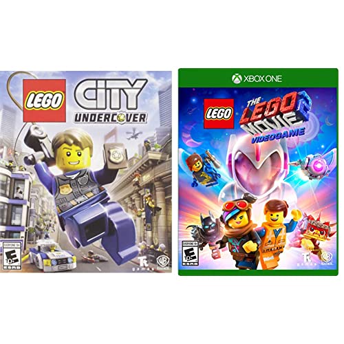 LEGO City Undercover Xbox One Game & Movie Bundle - Open World Adventure Game for Kids & Families - Perfect for Game Nights & Birthday Gifts