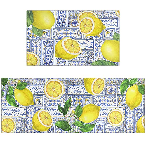 Lemon Blue Watercolor
