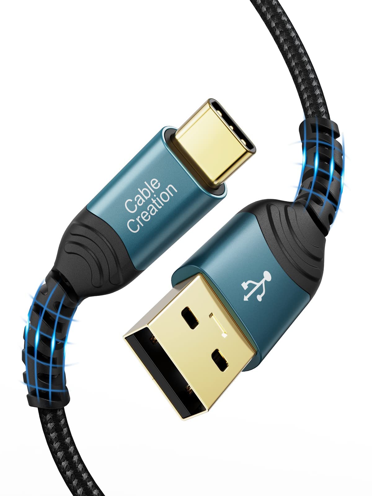 CableCreation 6.6FT USB C to USB A Fast Charging Cable - Braided Type C Charger Cord for Samsung Galaxy S23, iPhone 15/16, iPad Pro/Mini, Android Phones, PS5 Controller & Power Banks | High-Speed Data Sync & Durable Charging for Home, Office & Travel