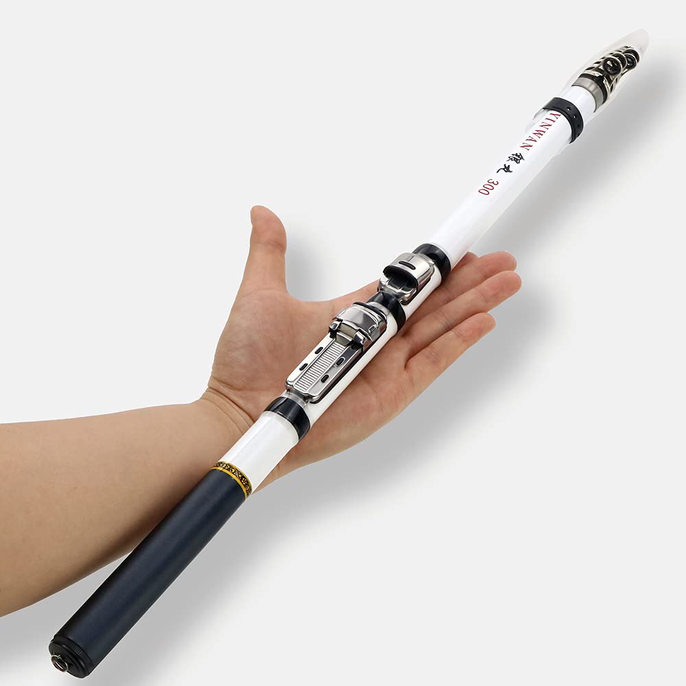 TOMYEUS Telescopic Fishing Rod - 6ft Carbon Fiber Spinning Fly Carp Feeder Travel Pole for Rock Fishing | Portable & Lightweight | Perfect for Travel, Camping & Shore Fishing