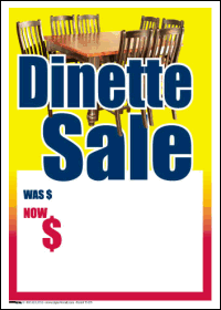 100 Pack Sale Tags for Retail Stores - Bulk Pricing Labels for Clearance, Discount & Promotions - Perfect for Dinette Sets, Furniture & Home Decor Sales