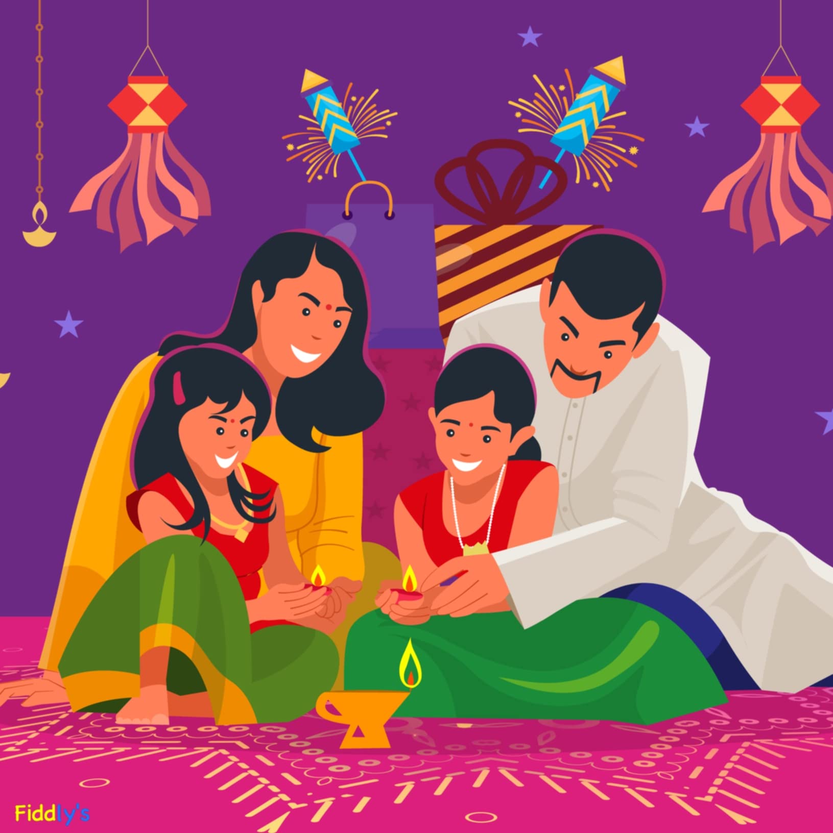 Fiddlys Wooden Jigsaw Puzzles for Kids Ages 3+ - 9 Piece Educational Puzzle Set (Pack of 4) - Perfect for Diwali Gifts, Birthday Presents & Early Learning Activities