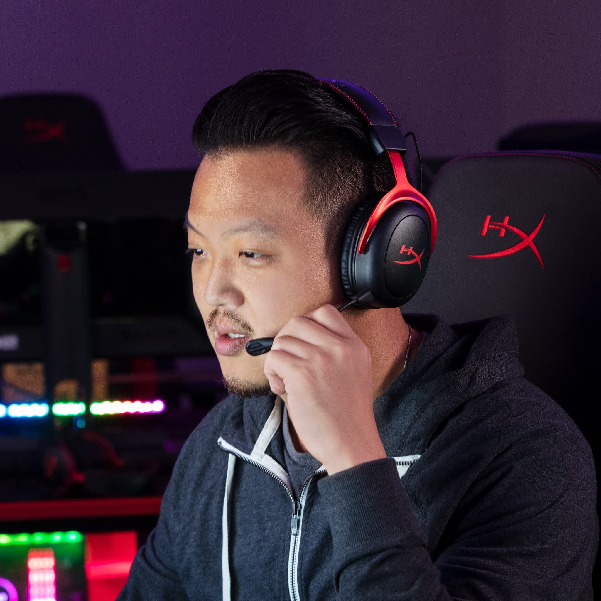 HyperX Cloud II Wireless Gaming Headset - Red | 7.1 Surround Sound, Noise Cancelling Mic | Perfect for PC, PS5, Xbox & Streaming