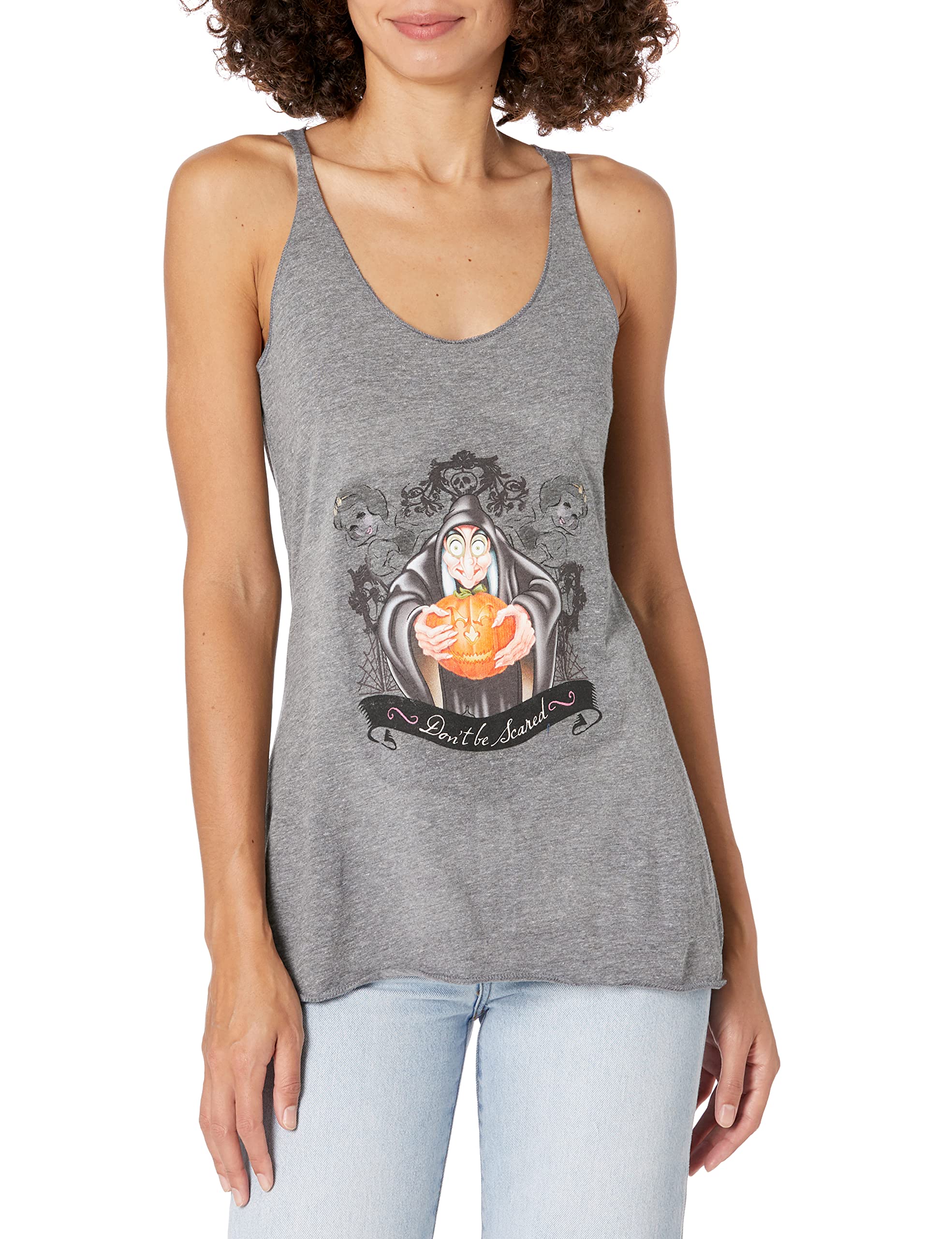 Disney Princess Tri-Blend Racerback Tank Top for Women - Soft Layering Shirt - Casual Wear, Gym, Lounge & Summer Outfits