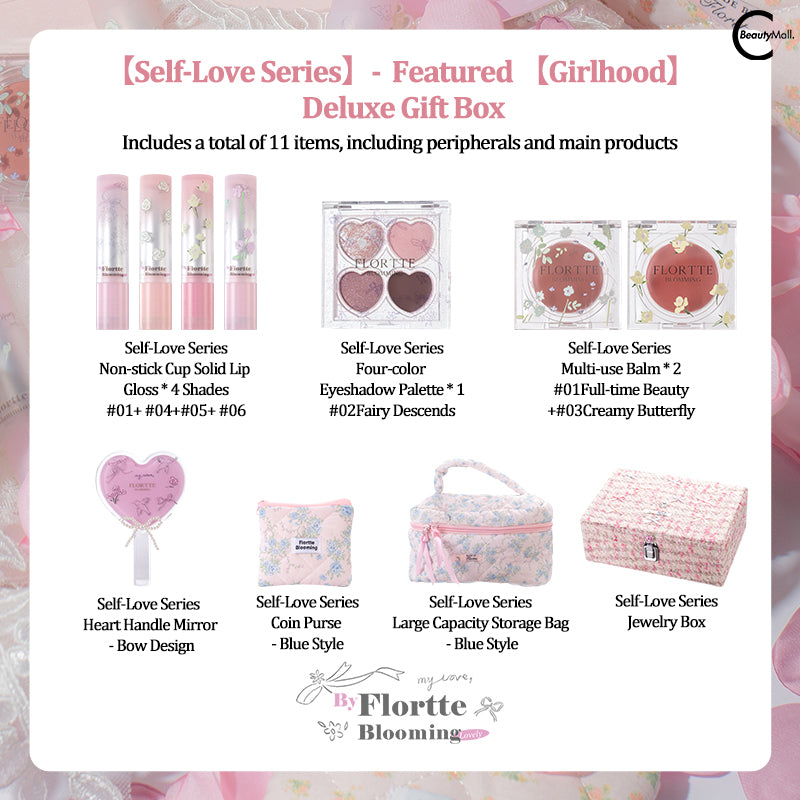 FLORTTE Narcissism Series All-in-One Makeup Gift Box Set - Perfect for Travel, Gifts & Everyday Glam Makeup Kit