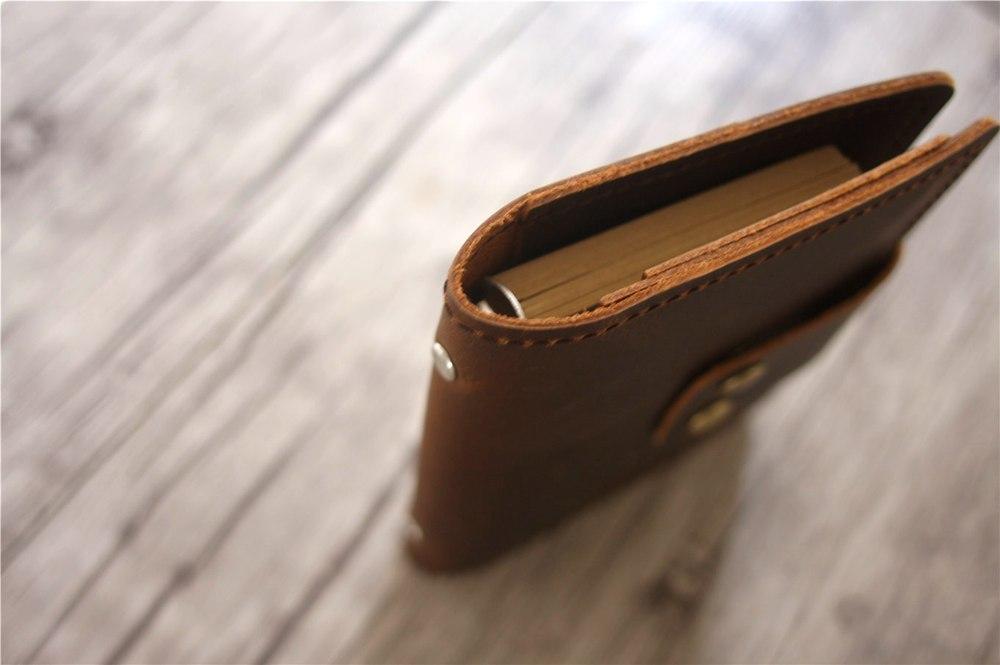 Premium Refillable Leather Notebook - Compact & Portable for Journaling, Note Taking & Travel - Perfect for Students, Professionals & Writers
