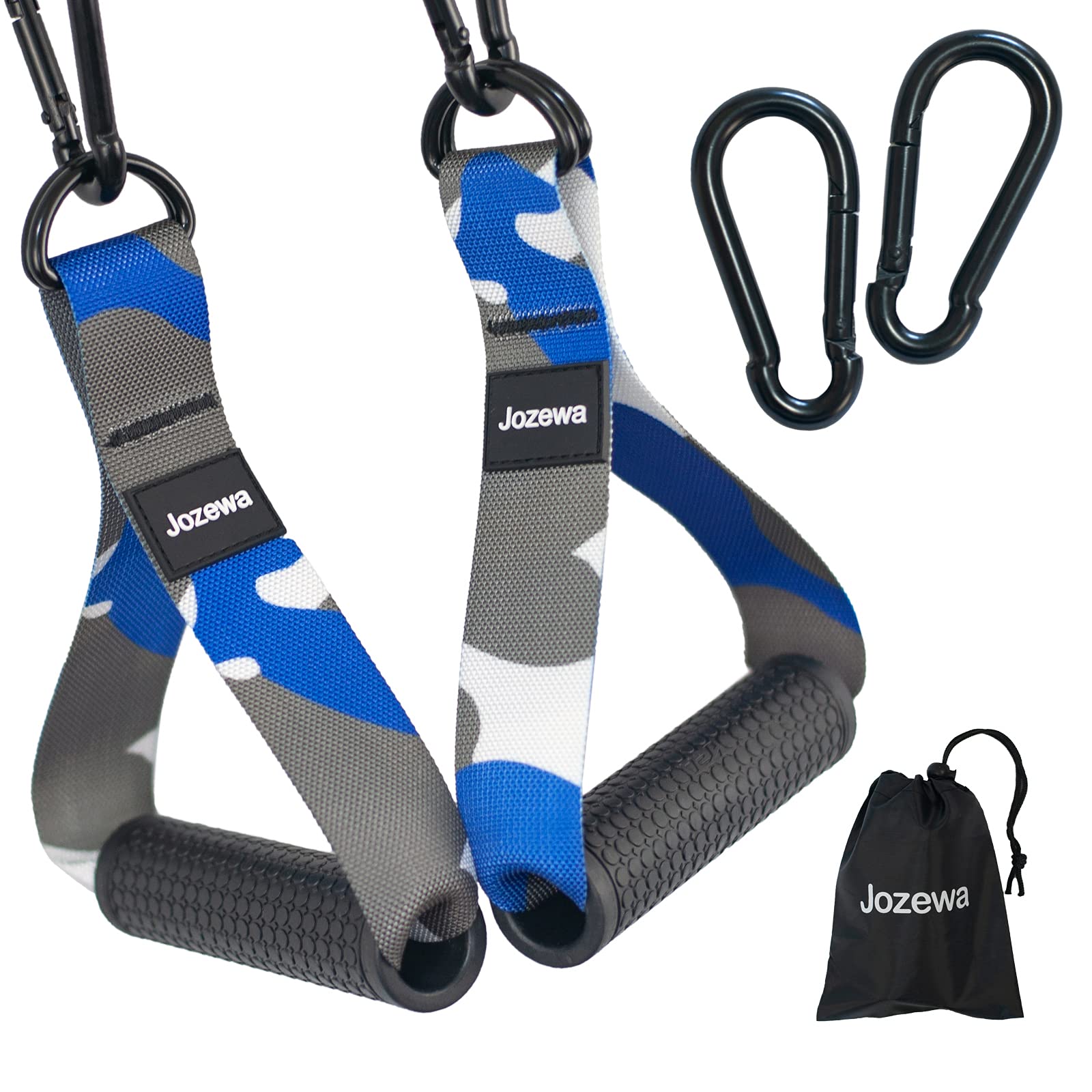 Heavy Duty Resistance Band Handles for Cable Machine - Durable Exercise Grips with Carabiners for Home Gym, Pull Up Bands & LAT Pulley System | Perfect for Strength Training, CrossFit & Physical Therapy