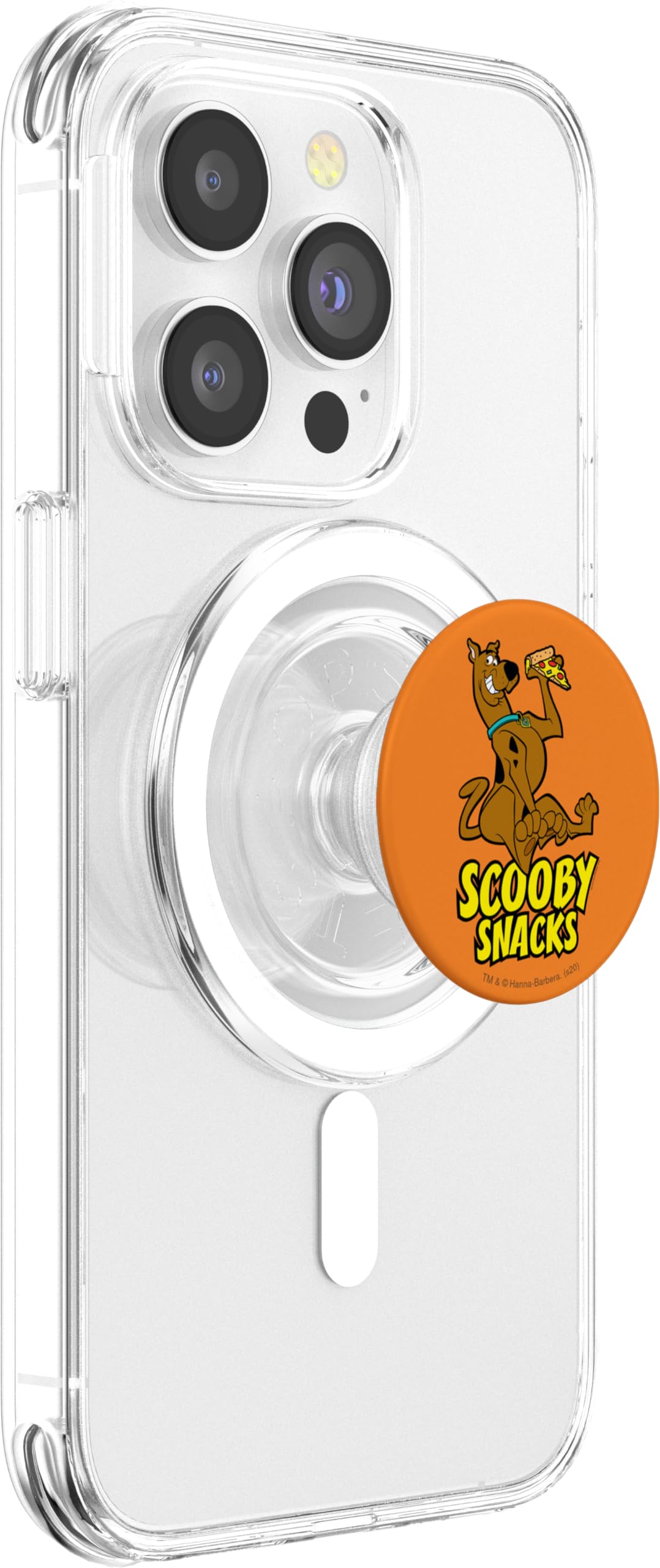Scooby-Doo Scooby Snacks Pizza PopSockets MagSafe PopGrip for iPhone 14 13 12 Pro Max - Swappable Phone Grip Stand with Strong Magnet for Wireless Charging - Perfect for Fans, Gifts, and Everyday Use