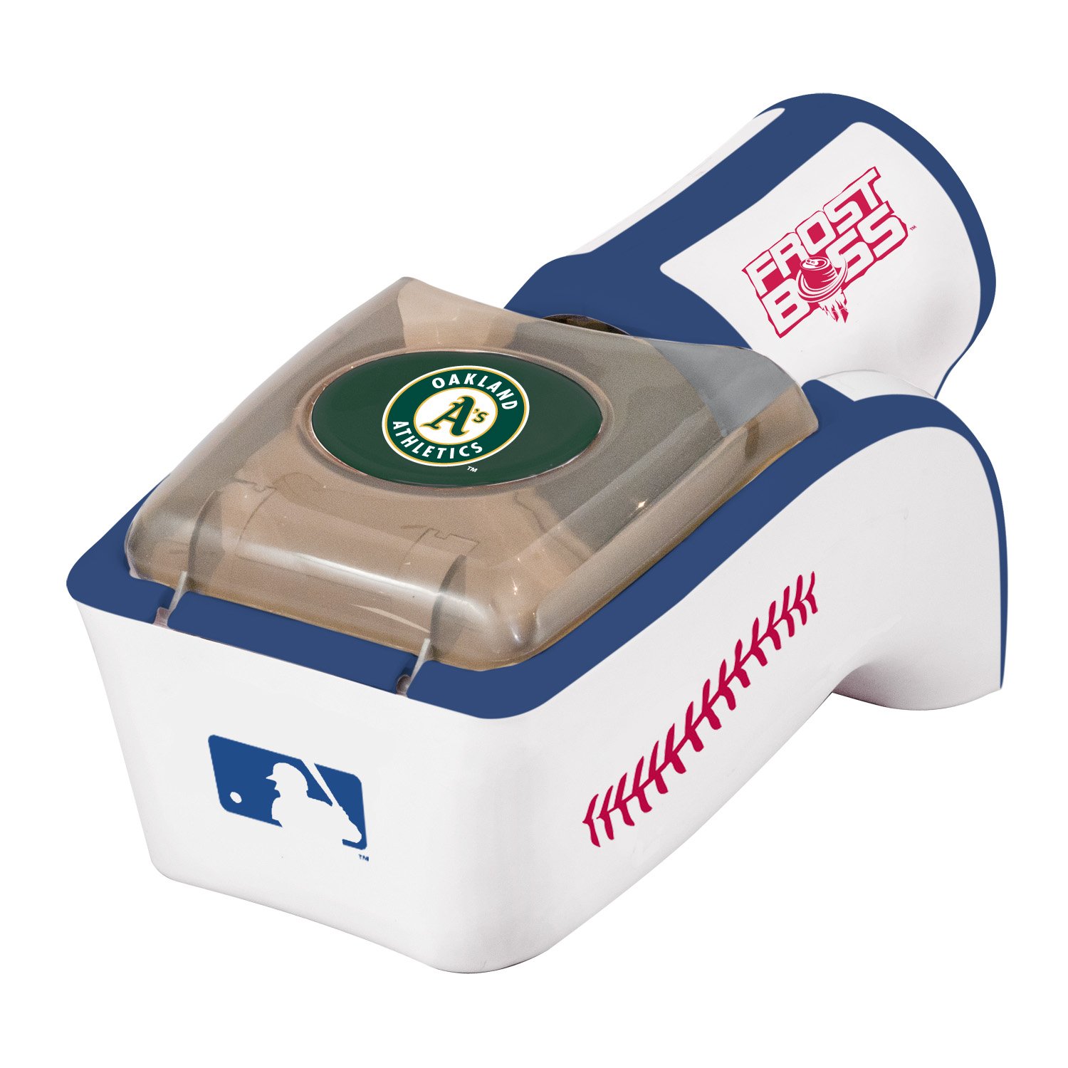MLB Oakland Athletics Frost Boss Can Cooler - Insulated Beer Koozie for Baseball Fans, Tailgating & Outdoor Parties - Keep Drinks Cold at Games, BBQs & Events