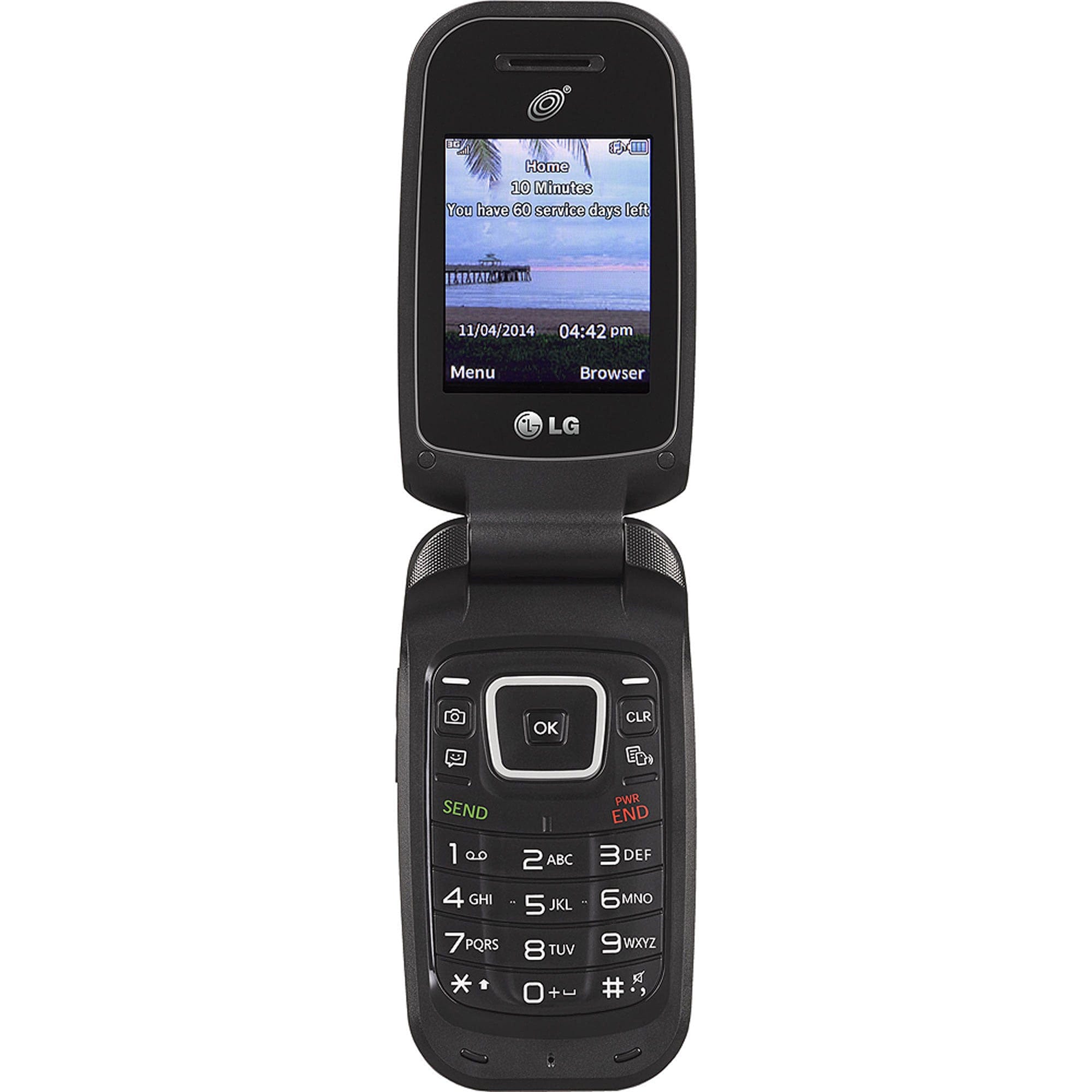LG 441G GSM Mobile Cell Phone - 256MB Memory, Black (Net10 Compatible) - Perfect for Travel, Business & Emergency Use