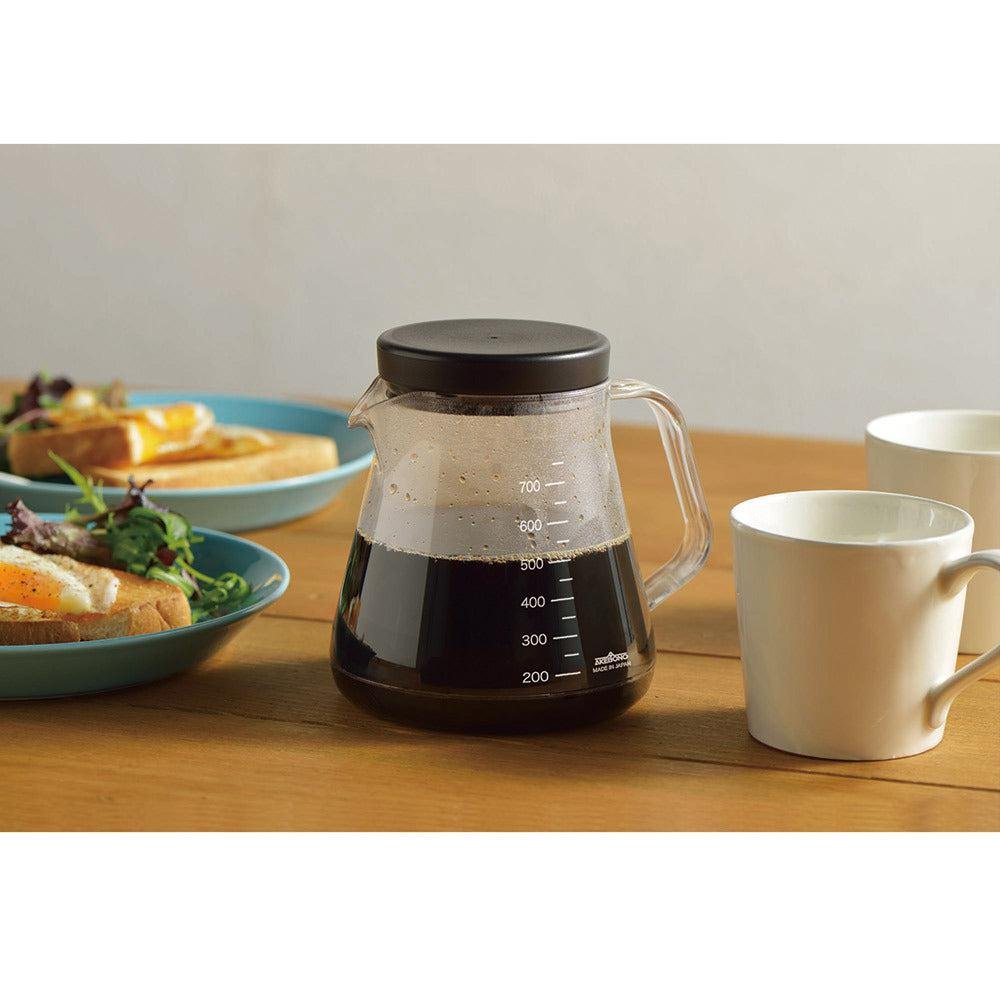 Akebono Heat-Resistant Plastic Coffee Pot with Lid - BPA-Free, Durable & Lightweight - Perfect for Home, Office & Camping Use - Model TW 3727