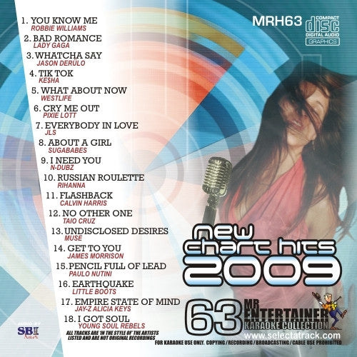 MRH063 Chart Hits Volume 63 November 2009 | Pop Music Compilation CD | Perfect for Parties, Road Trips & Music Collectors