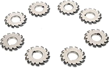 10-Piece DP Involute Gear Cutter Set, PA 20 Bore 25.4mm (1