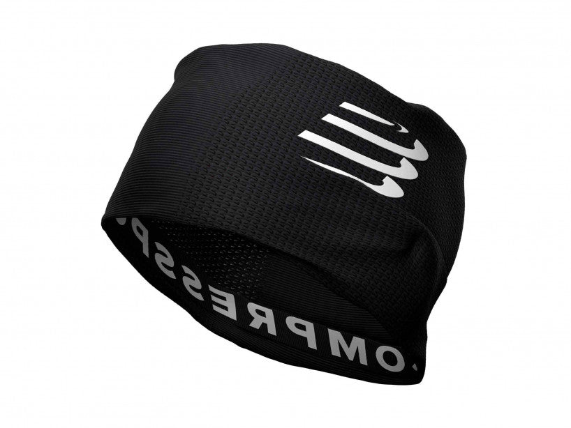 Compressport Unisex 3D Thermo Ultralight Headtube Black - Lightweight Running Headband for Cold Weather Training & Outdoor Sports (Model: CU00007B_990_0TU)