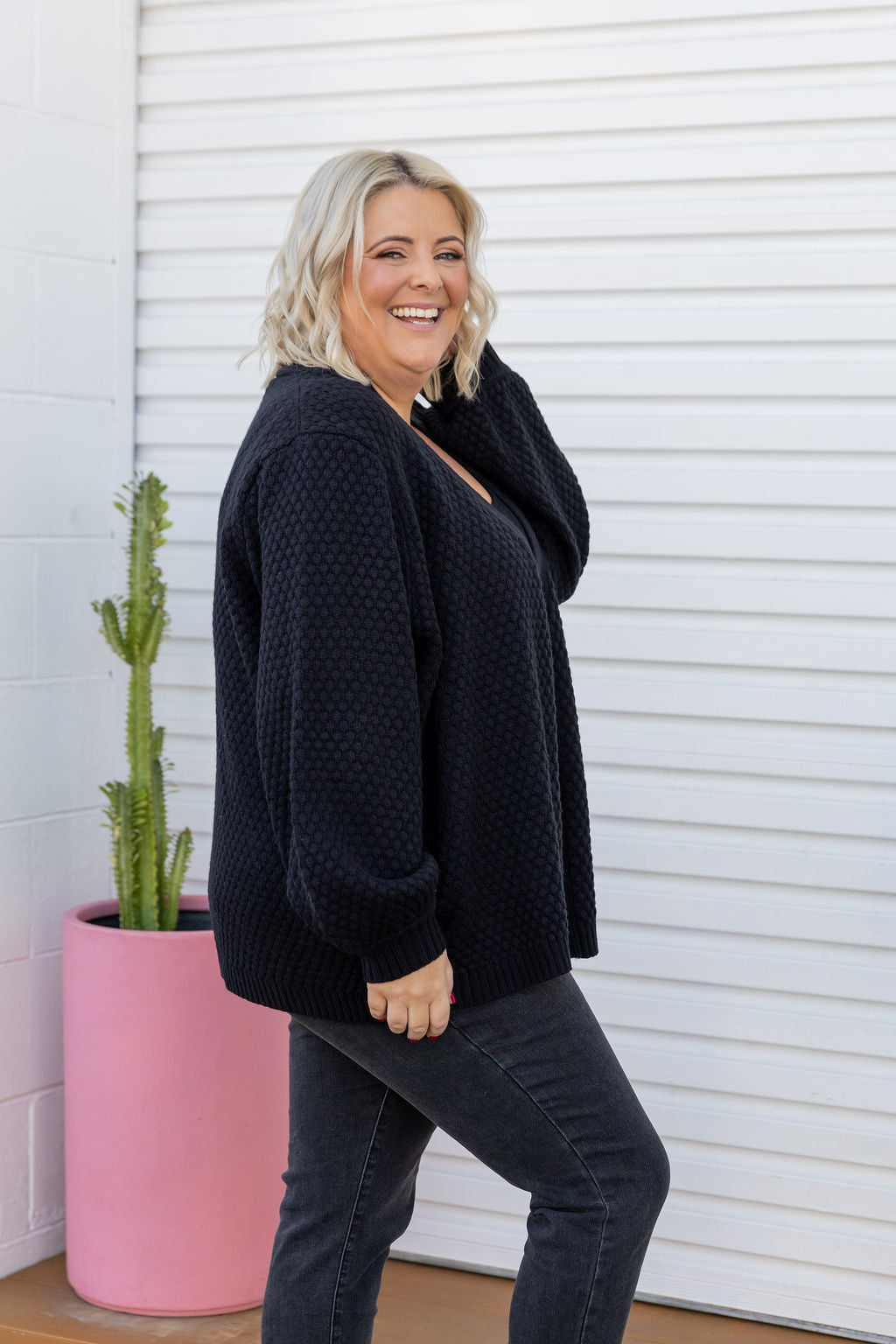 Marbelle Black Knit Cardigan for Women - Cozy Lightweight Sweater for Fall & Winter - Perfect for Office, Travel & Casual Outfits