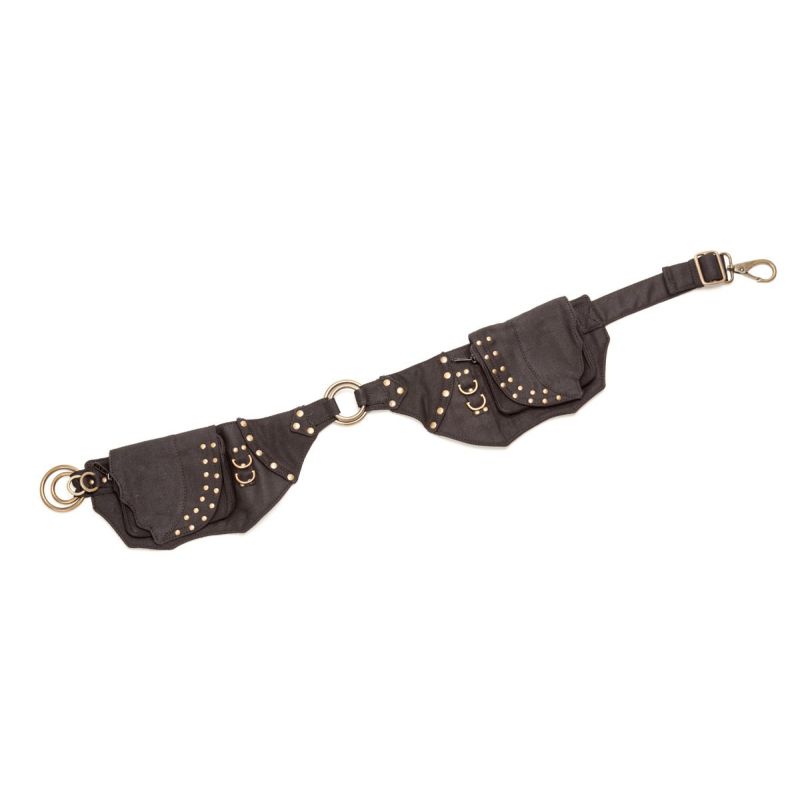 Premium Black Canvas Rivet Belt for Men & Women - Stylish & Durable Fashion Accessory for Casual, Office & Outdoor Wear